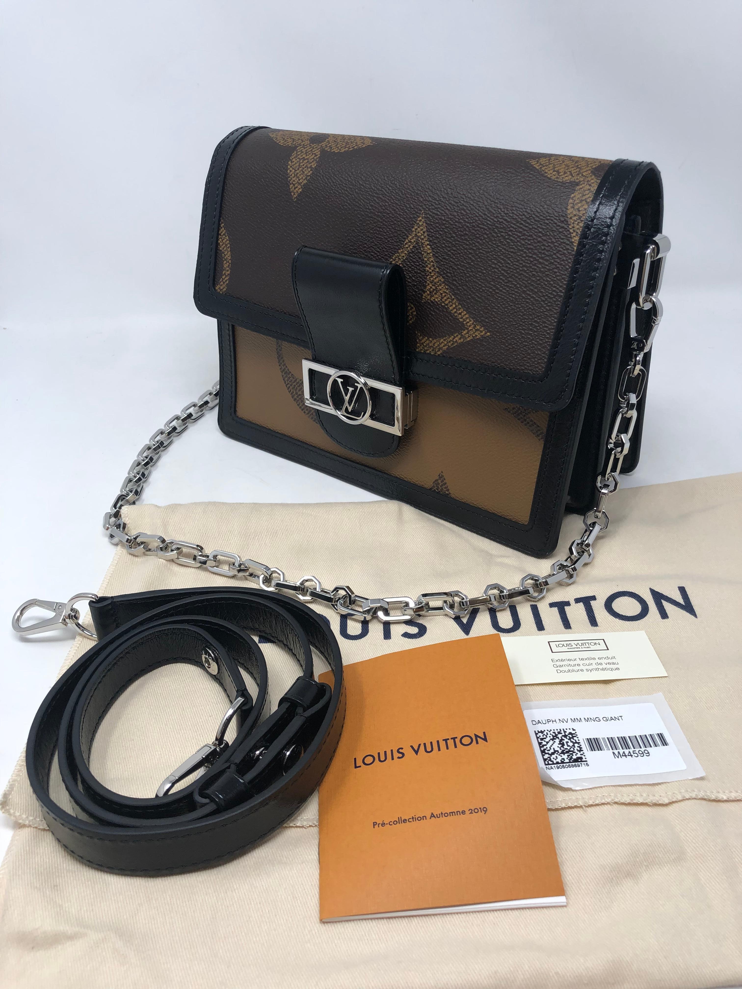 Louis Vuitton Reverse Mono Giant Dauphine MM Bag In New Condition In Athens, GA