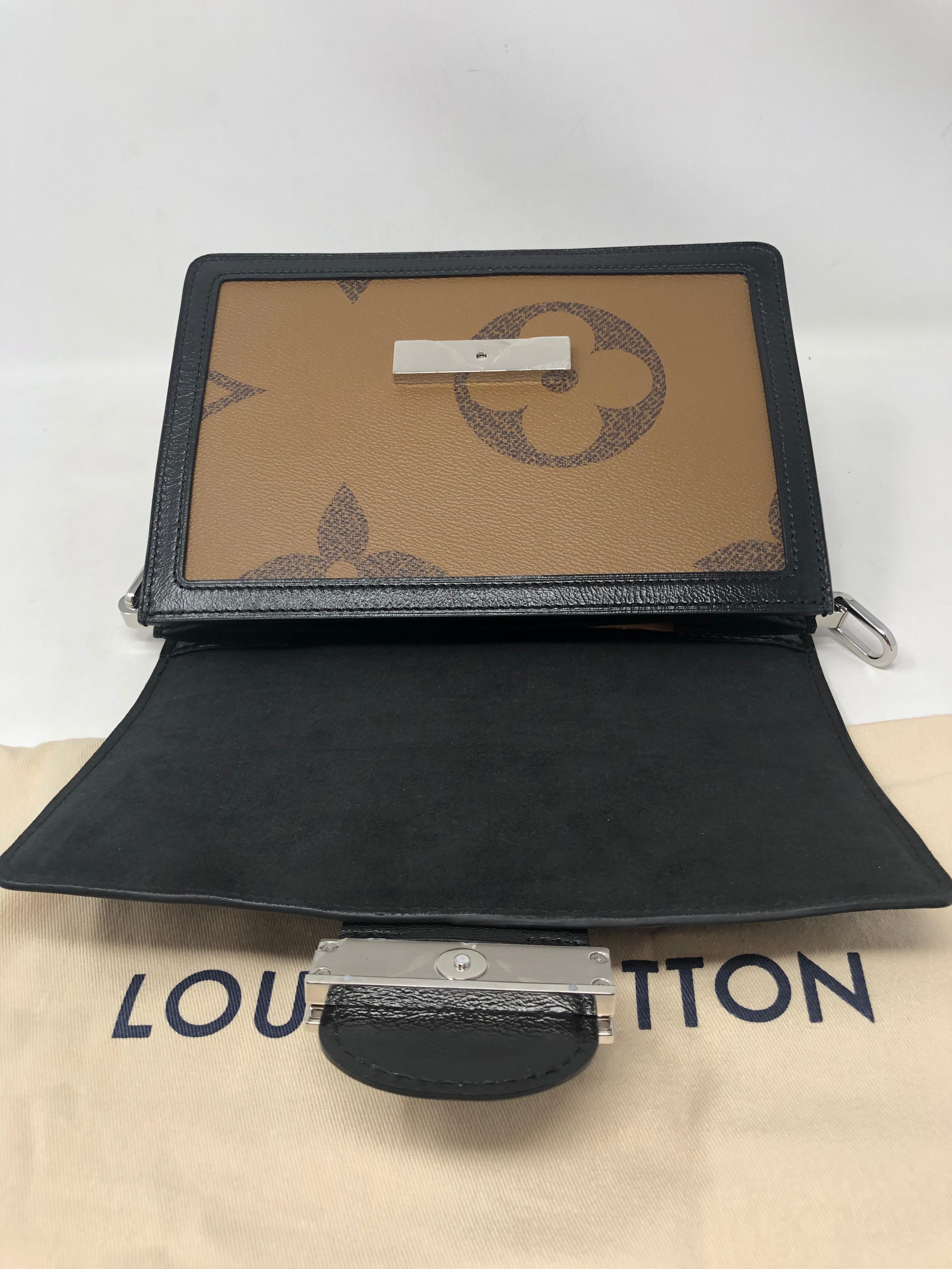 Black Louis Vuitton Reverse Mono Giant Dauphine MM Bag