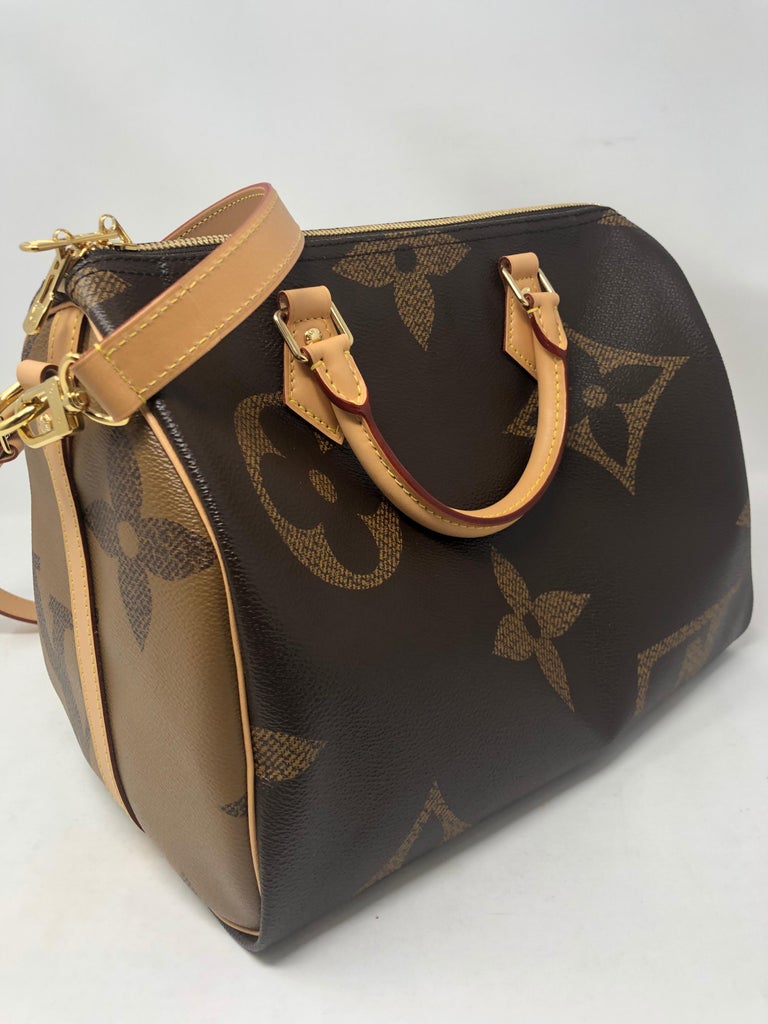 Louis Vuitton Speedy Bandouliere Bag Reverse Monogram Giant 30 Brown 1622681