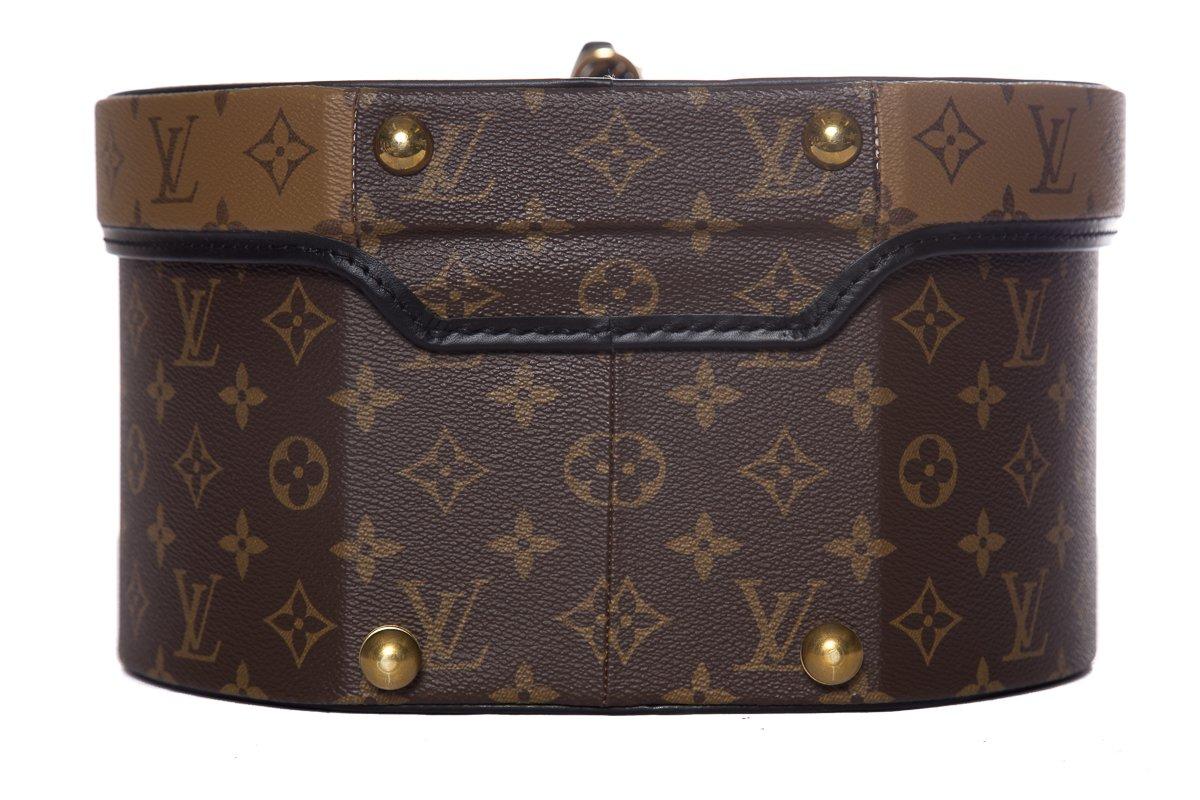 LOUIS VUITTON Reverse Monogram Boite Chapeau 30 Hat Box In Excellent Condition For Sale In Scottsdale, AZ