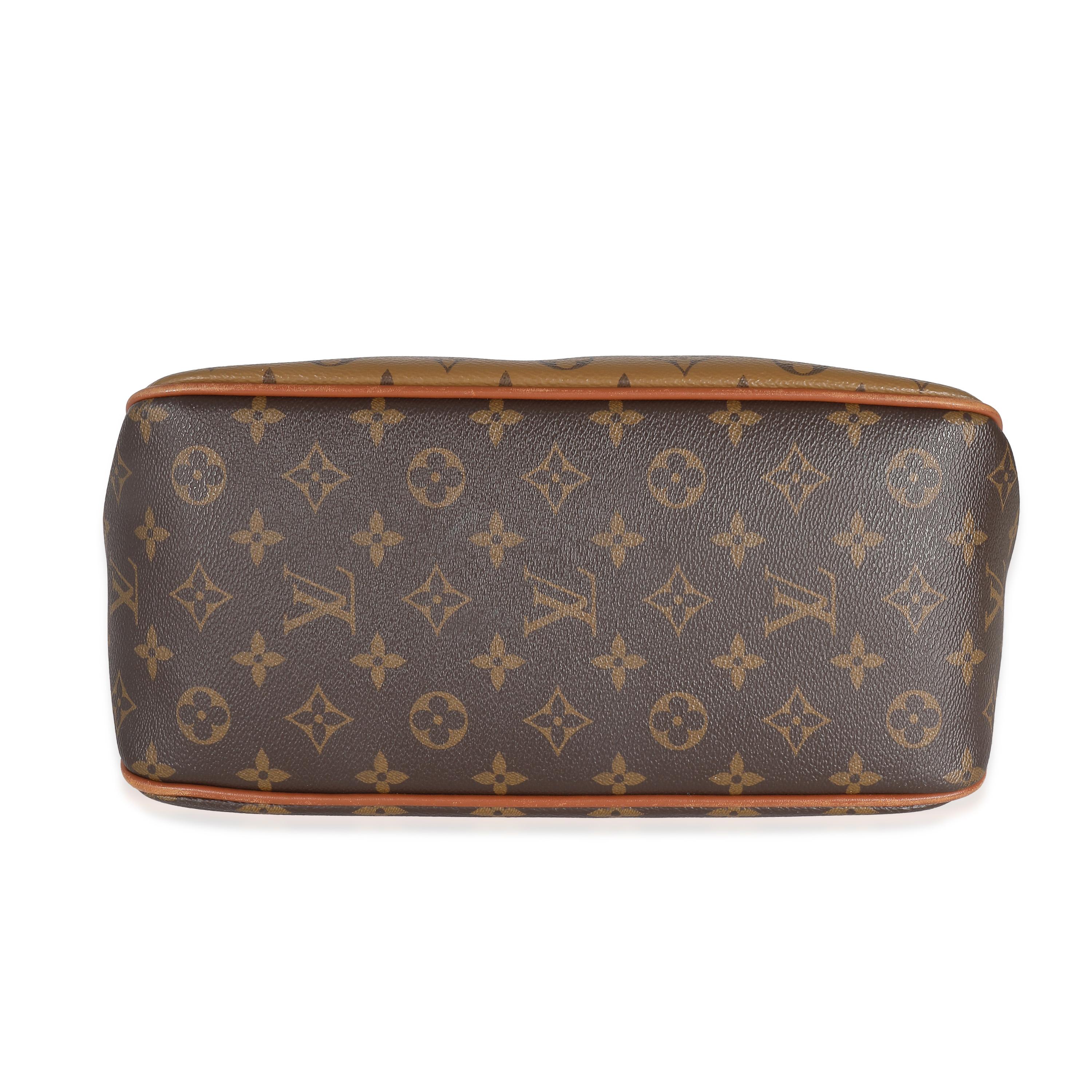 Louis Vuitton Reverse Monogram Canvas Dauphine Hobo In Excellent Condition In New York, NY