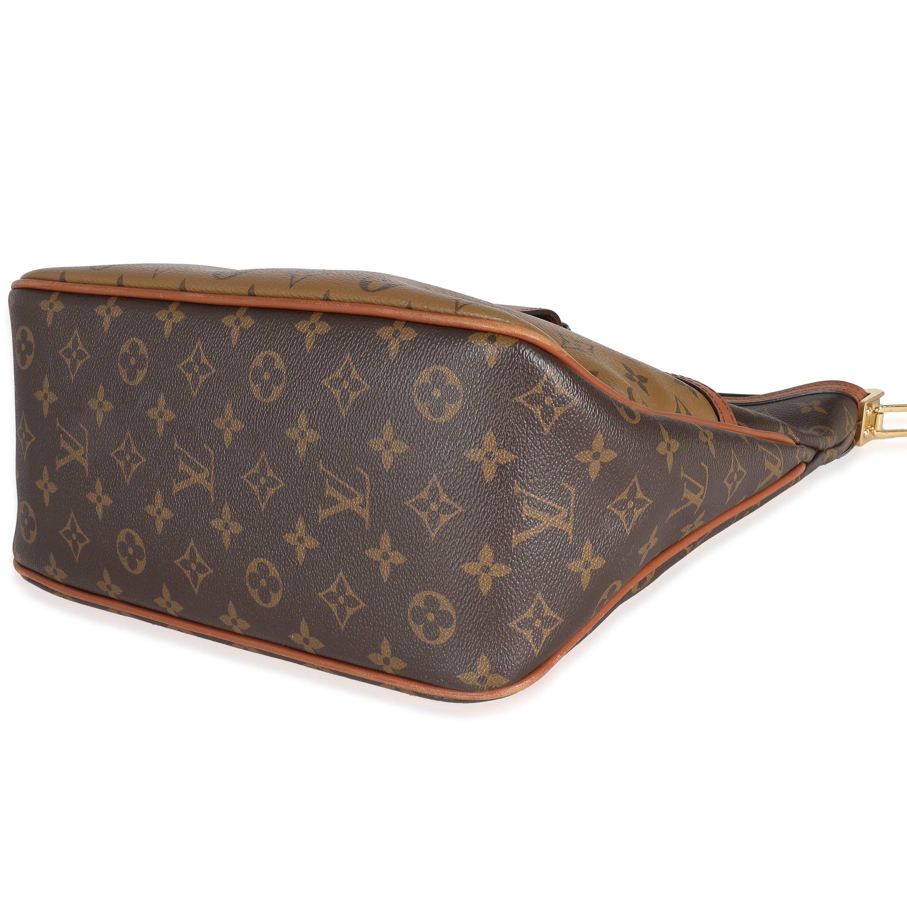 Women's or Men's Louis Vuitton Reverse Monogram Canvas Dauphine Hobo