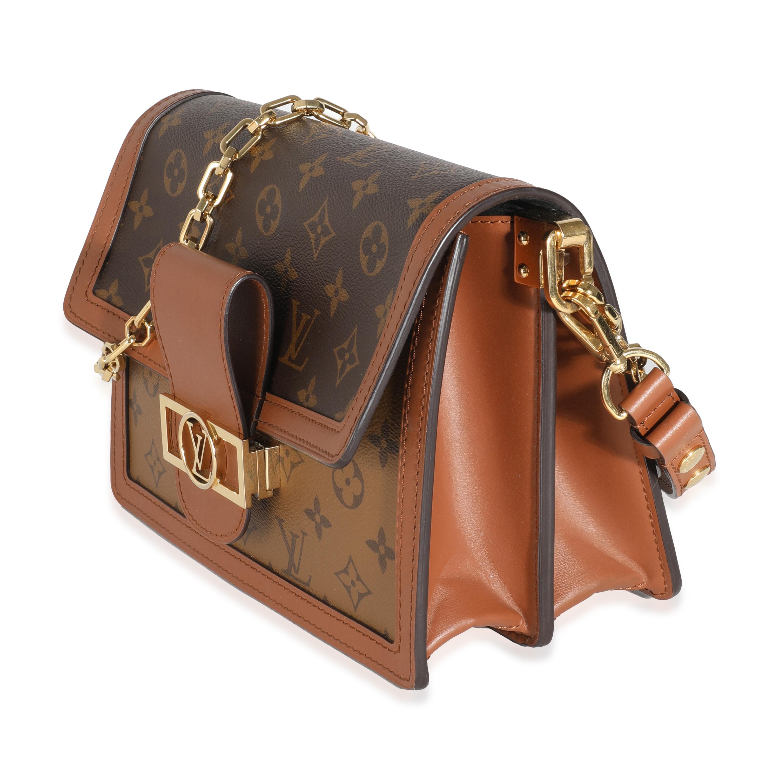 Louis Vuitton Reverse Monogram Canvas Dauphine MM (Braun)