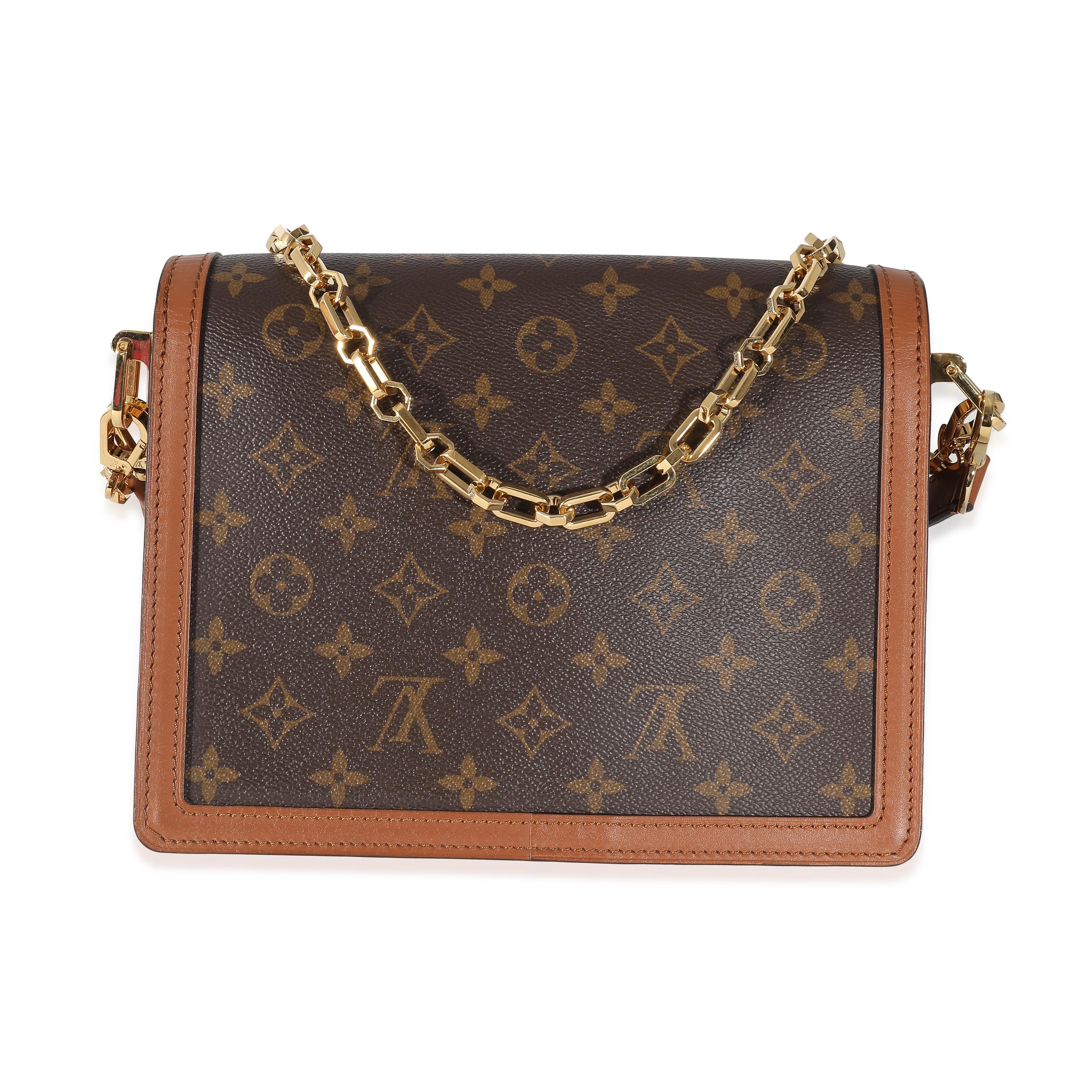 Louis Vuitton Reverse Monogram Canvas Dauphine MM In Excellent Condition For Sale In New York, NY