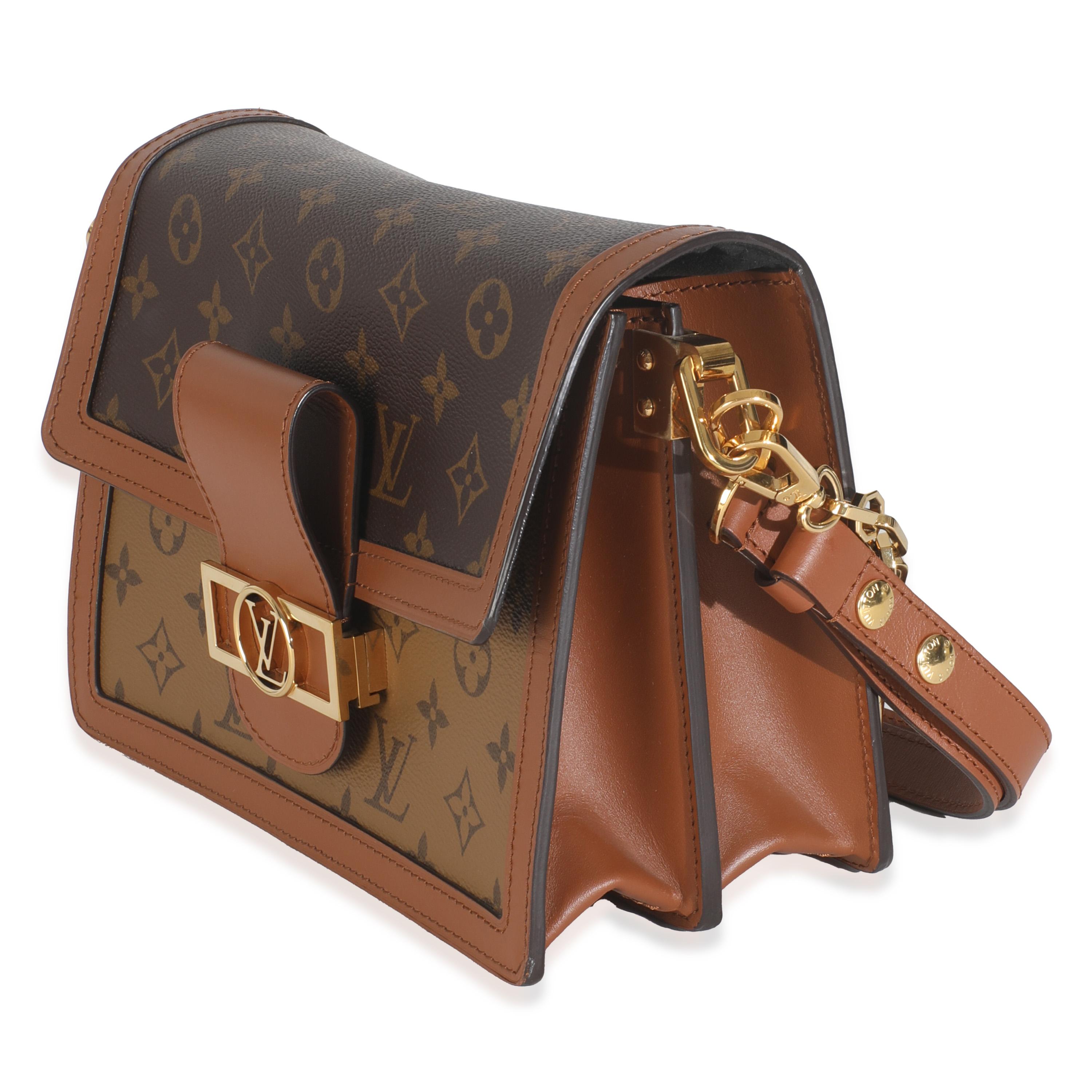 Louis Vuitton Reverse Monogram Canvas Dauphine MM In Excellent Condition For Sale In New York, NY