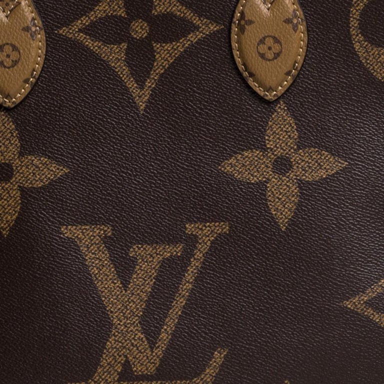Monogram Reverse Louis Vuitton Reverse Monogram Canvas Giant Onthego GM Bag at 1stDibs