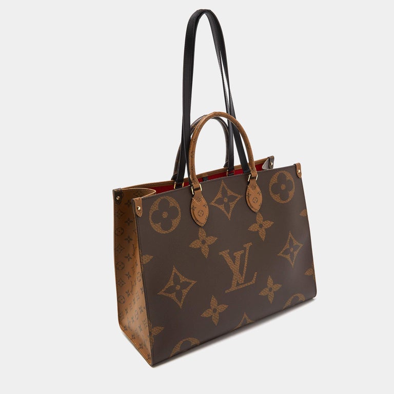 Louis Vuitton Reverse Giant Monogram Canvas Onthego GM - Handbag | Pre-owned & Certified | used Second Hand | Unisex