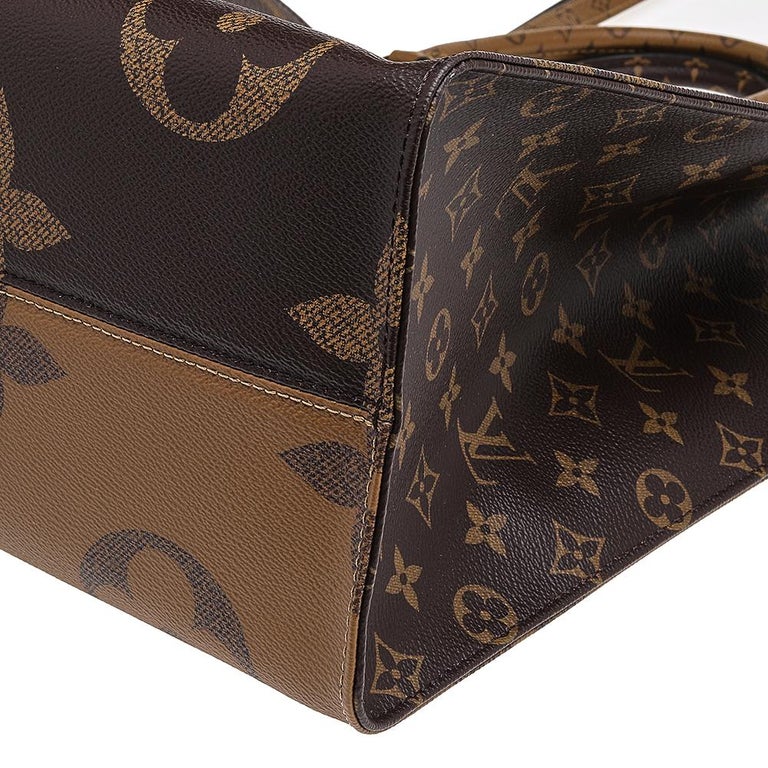 Monogram Reverse Louis Vuitton Reverse Monogram Canvas Giant Onthego GM Bag at 1stDibs