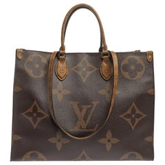 Louis Vuitton - Sac Onthego GM géant en toile avec monogramme inversé