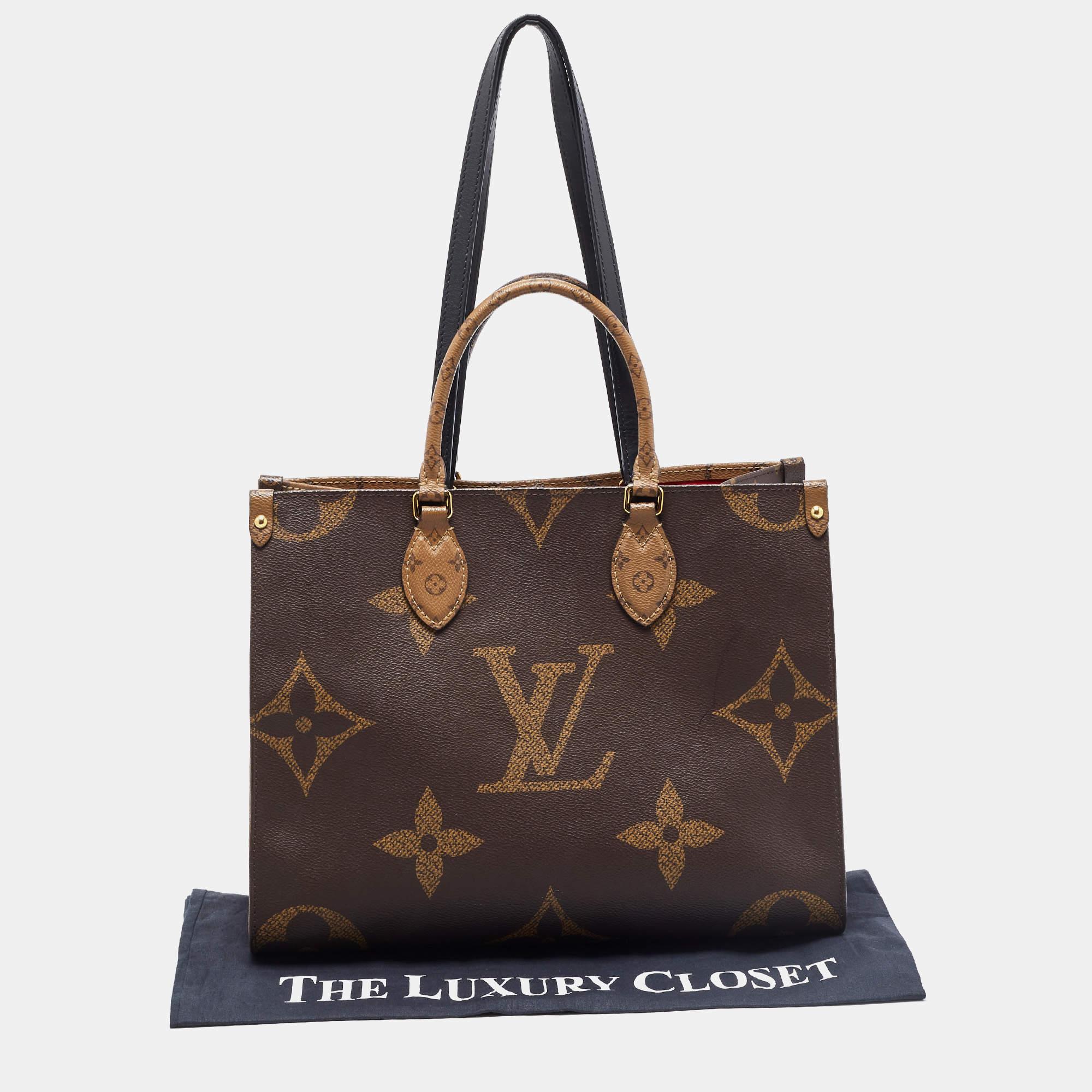 Louis Vuitton Reverse Monogram Canvas Giant Onthego MM Bag 12