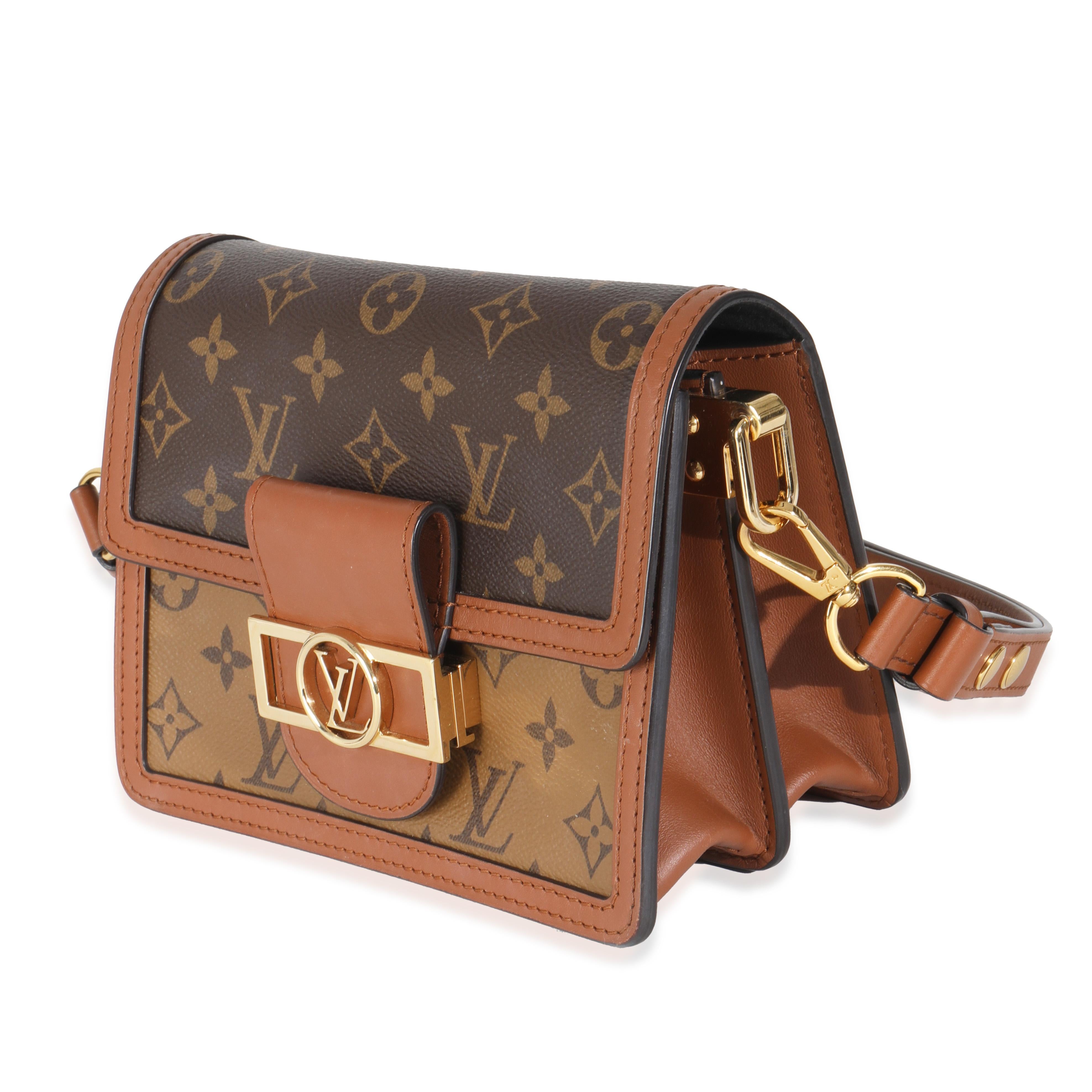 Louis Vuitton Reverse Monogram Canvas Mini Dauphine In Excellent Condition For Sale In New York, NY