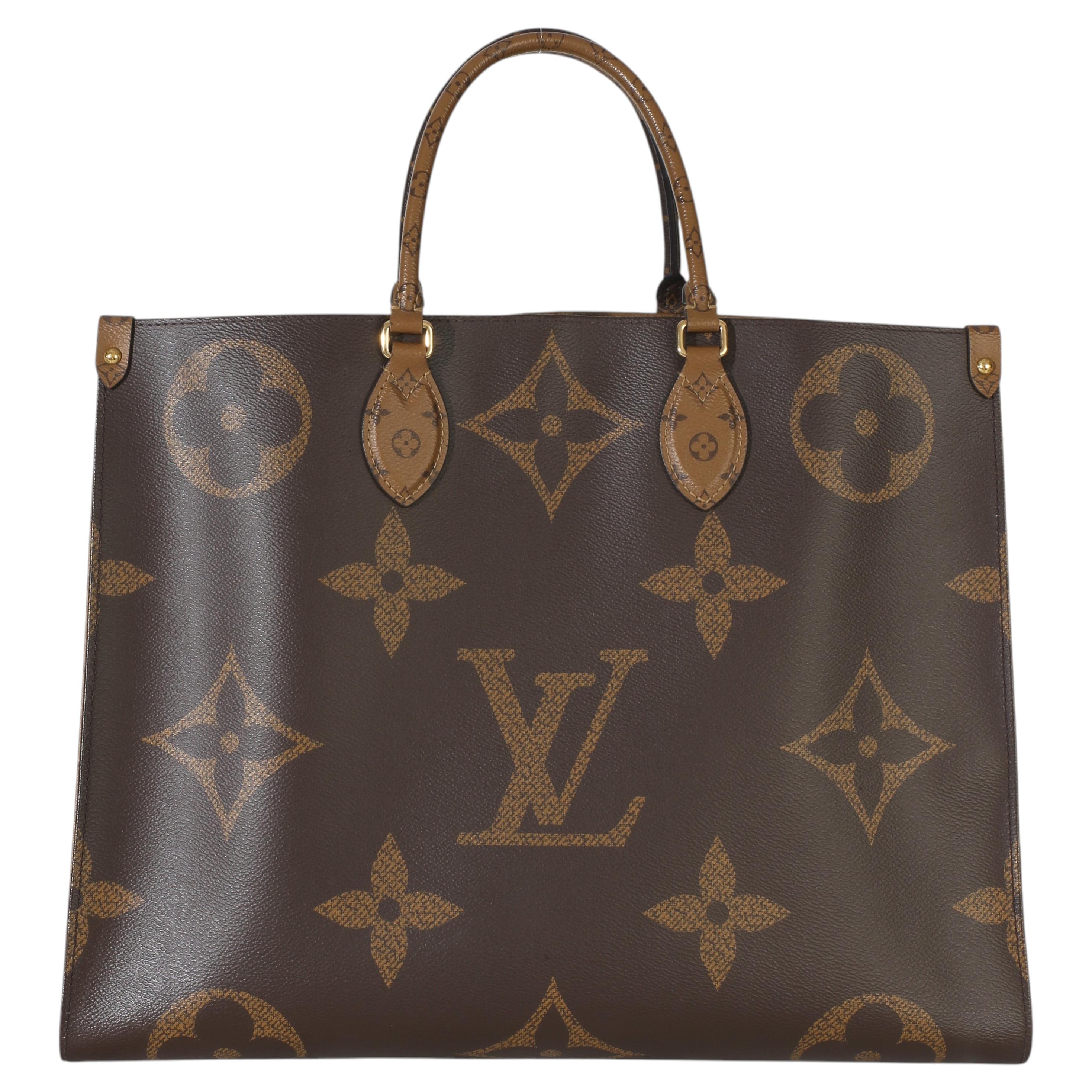Louis Vuitton Onthego GM mit umgekehrtem Monogramm aus Segeltuch