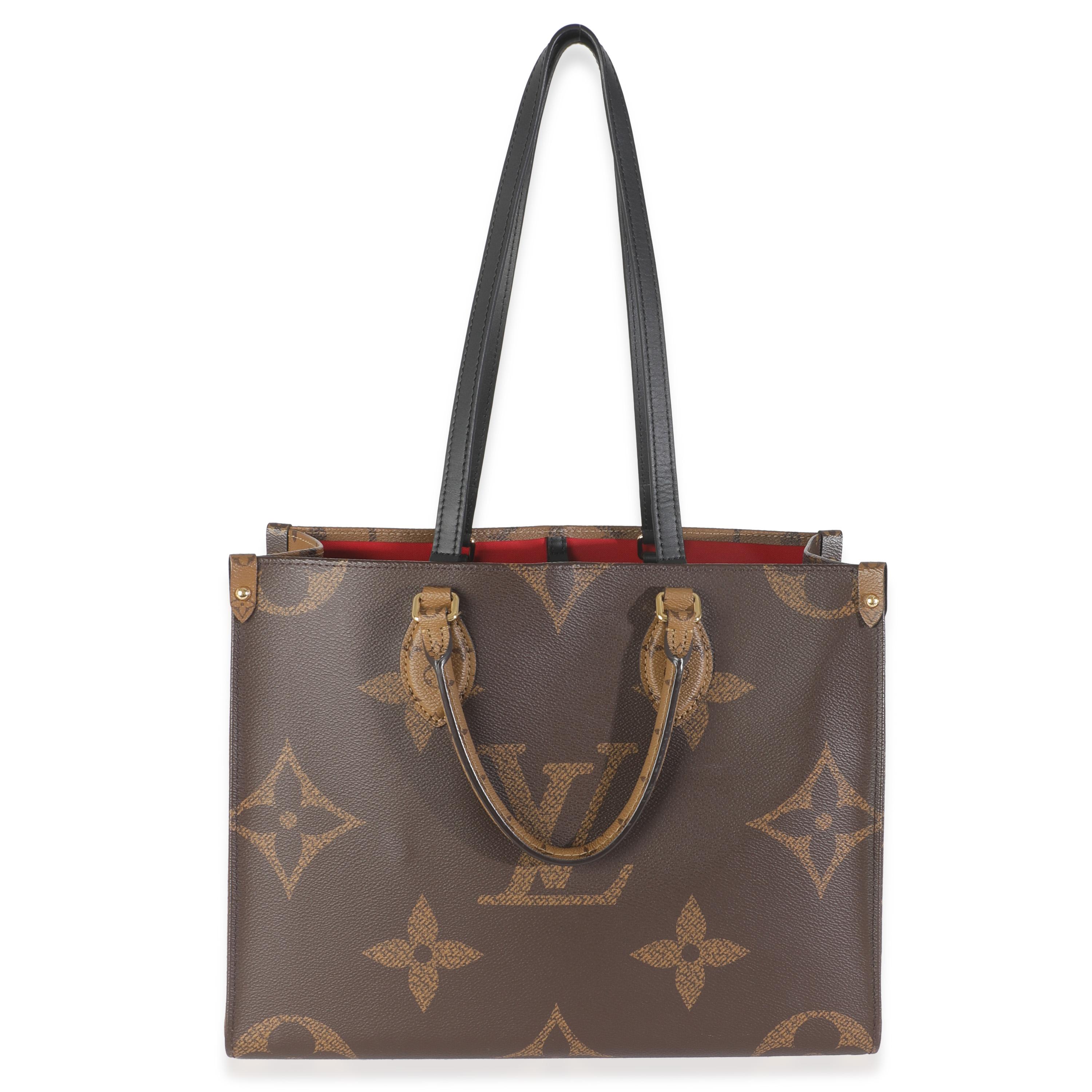 Monogrammiertes Onthego MM von Louis Vuitton aus Segeltuch Damen im Angebot