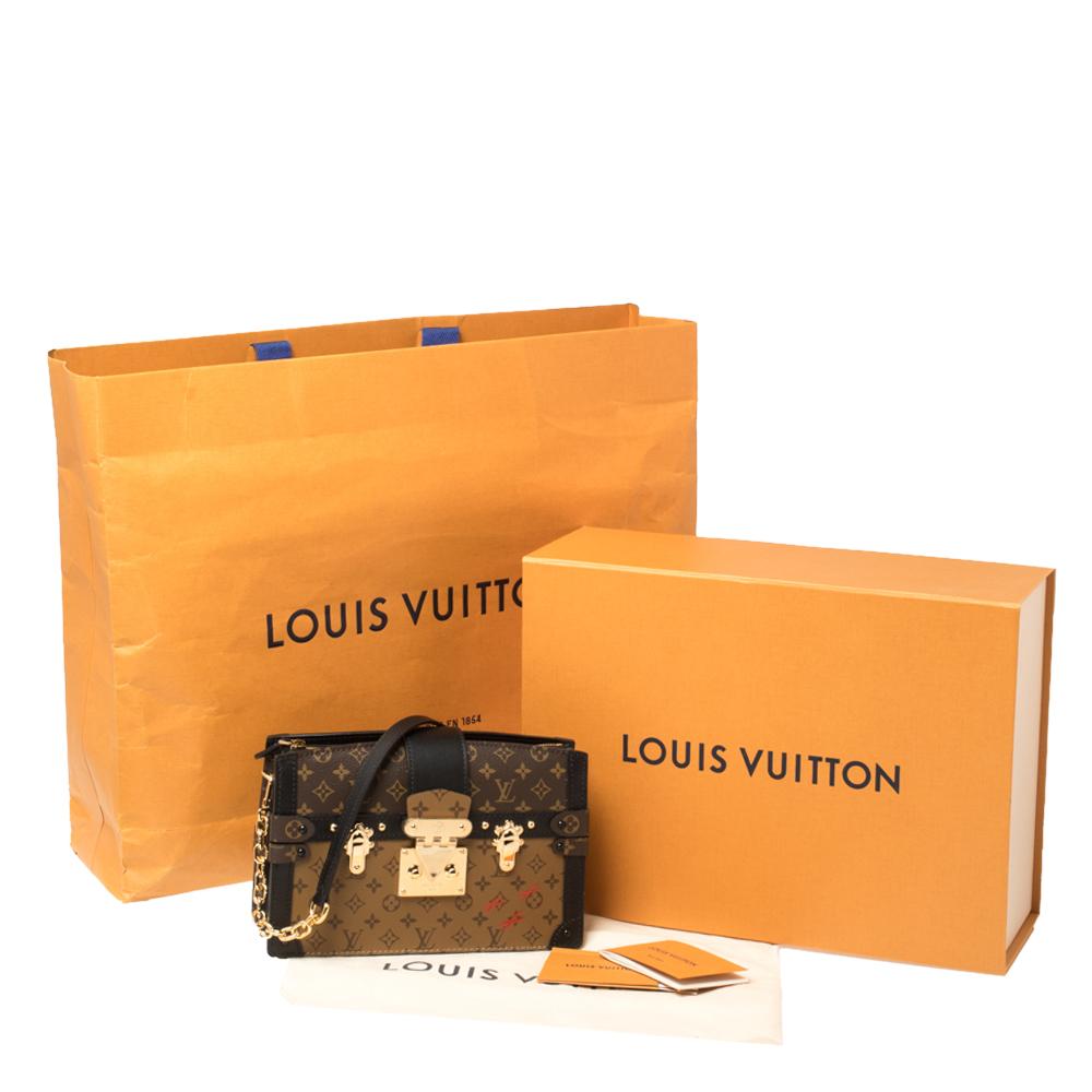 Louis Vuitton Reverse Monogram Canvas Trunk Clutch Bag 6