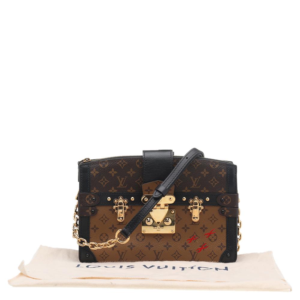 Louis Vuitton Reverse Monogram Canvas Trunk Clutch Bag 4