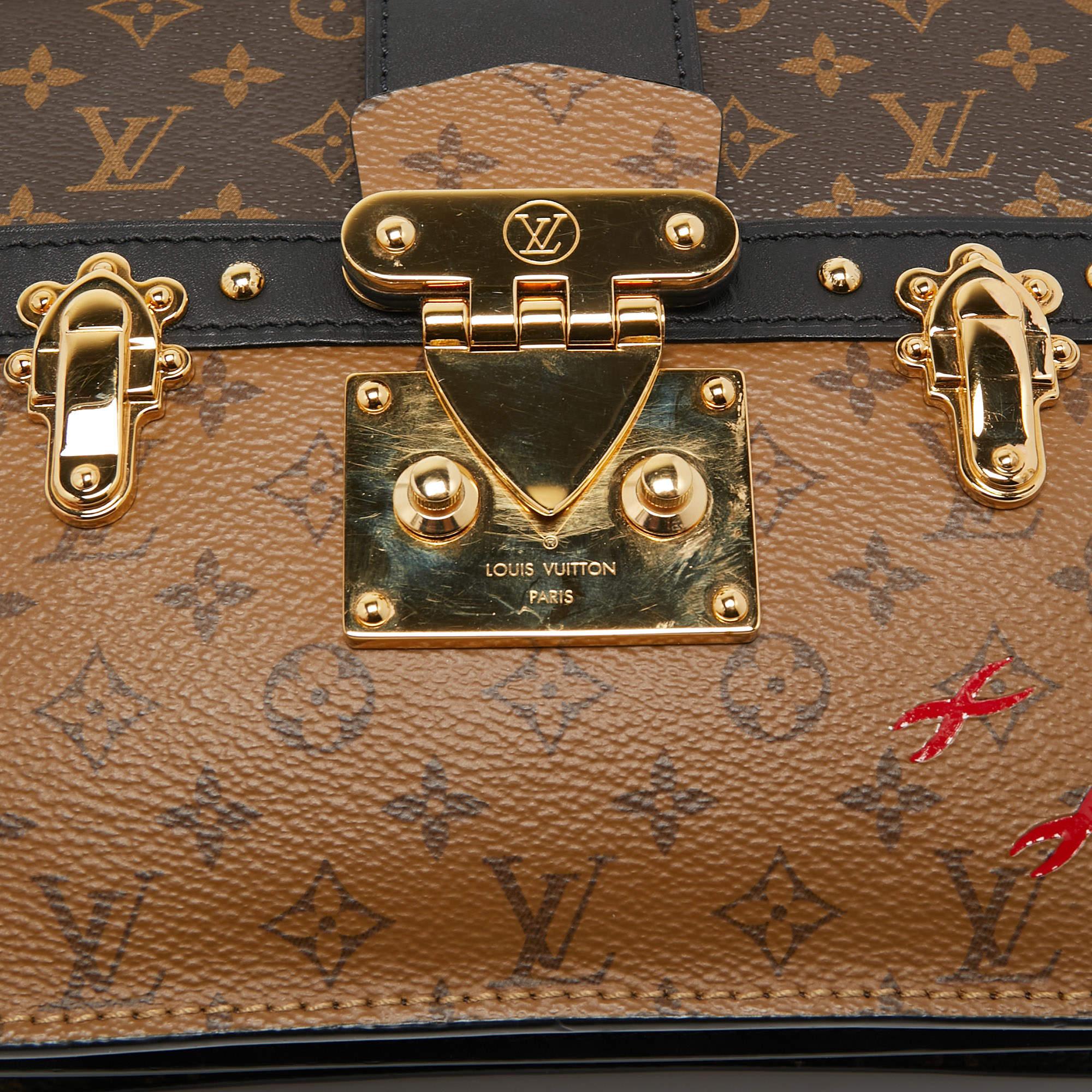 Louis Vuitton Reverse Monogram Canvas Trunk Clutch Bag 8