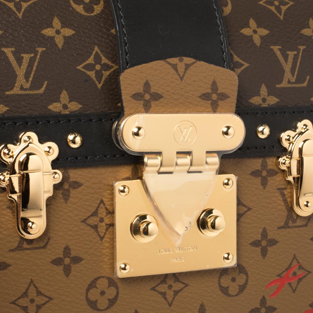 Louis Vuitton Reverse Monogram Canvas Trunk Clutch Bag 1