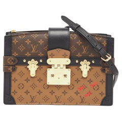 Used Louis Vuitton Reverse Monogram Canvas Trunk Clutch Bag