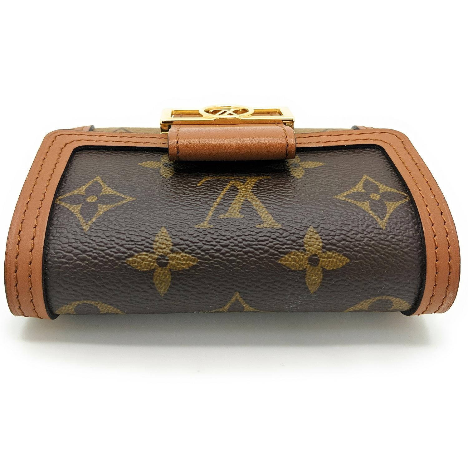 Brown Louis Vuitton Reverse Monogram Dauphine Compact Wallet