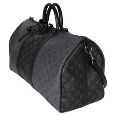 Louis Vuitton Reverse Monogram Eclipse Canvas Keepall Bandouliere 50