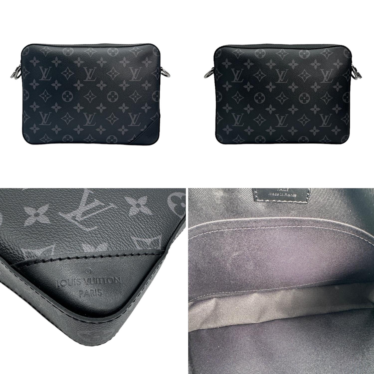 Louis Vuitton Reverse Monogram Eclipse Trio Messenger Bag For Sale 2