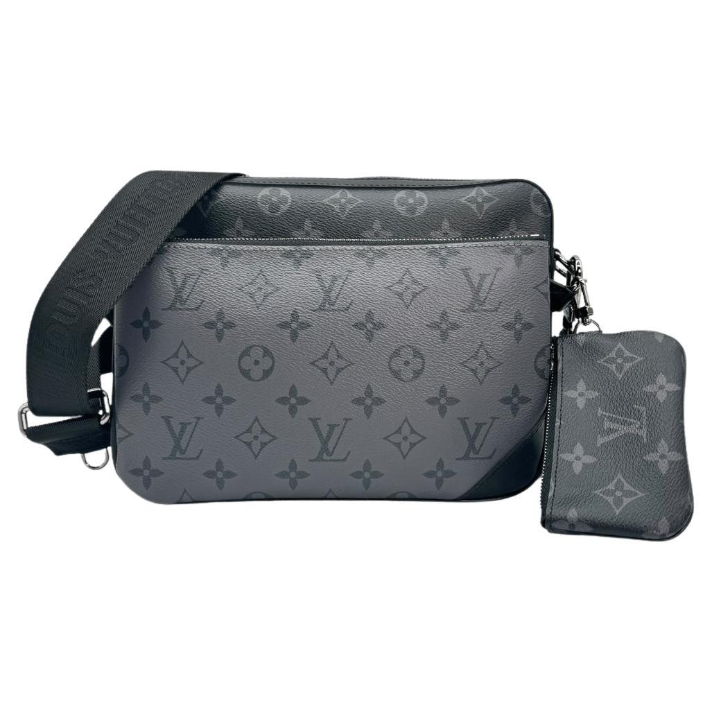 Louis Vuitton Reverse Monogram Eclipse Trio Messenger Bag For Sale