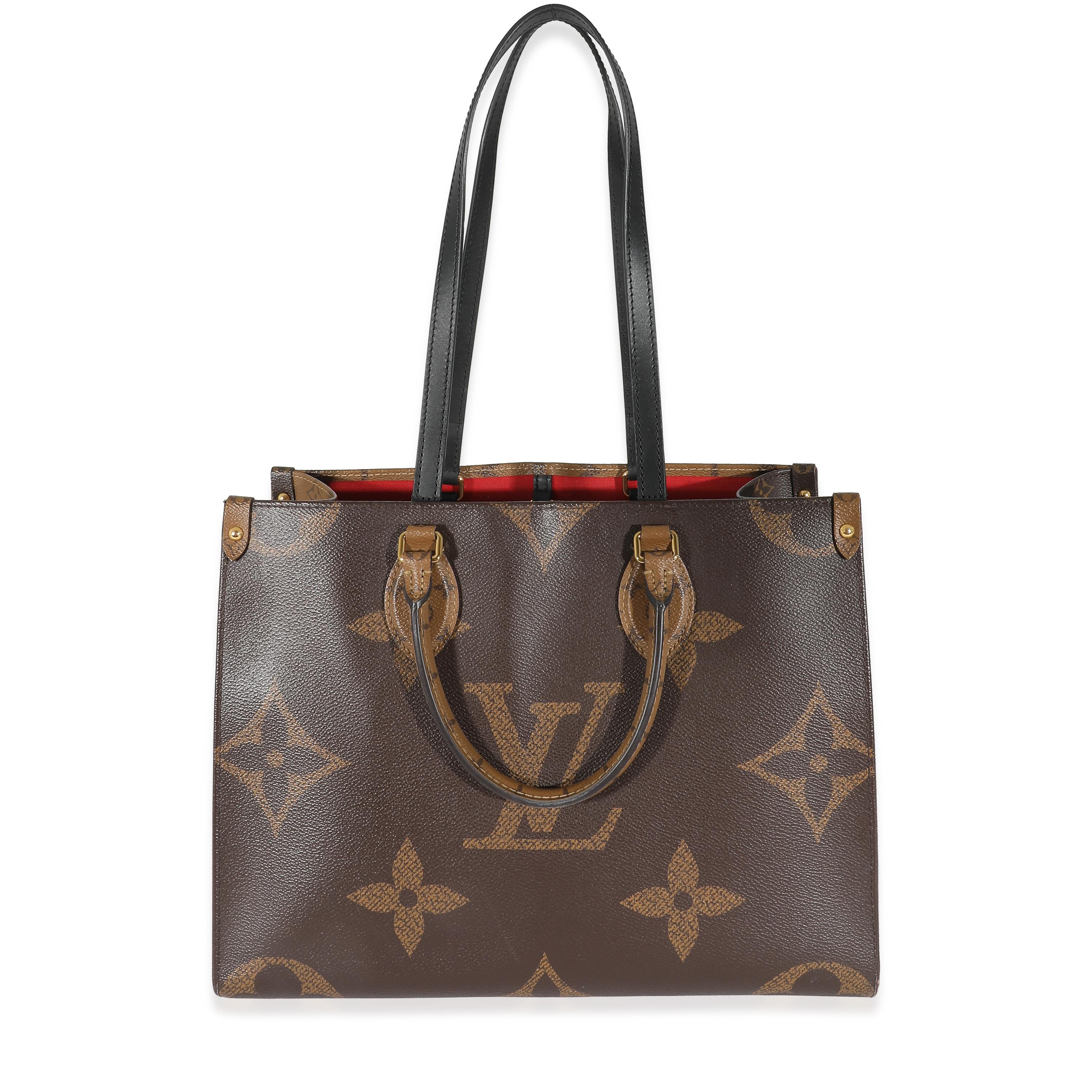 Louis Vuitton Reverse Monogram Giant Canvas Onthego MM In Excellent Condition For Sale In New York, NY