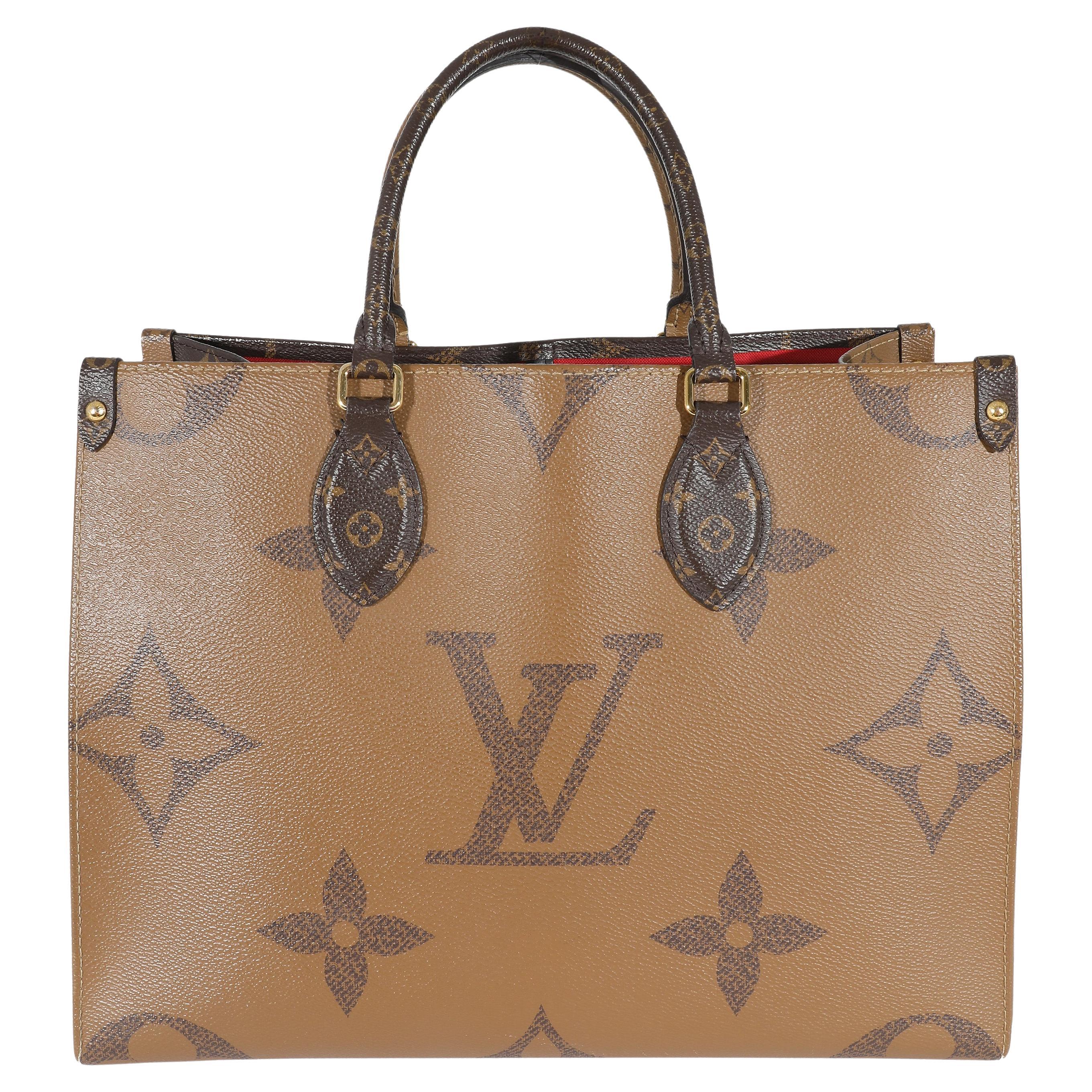 Louis Vuitton Reverse Monogram Giant Canvas Onthego MM For Sale