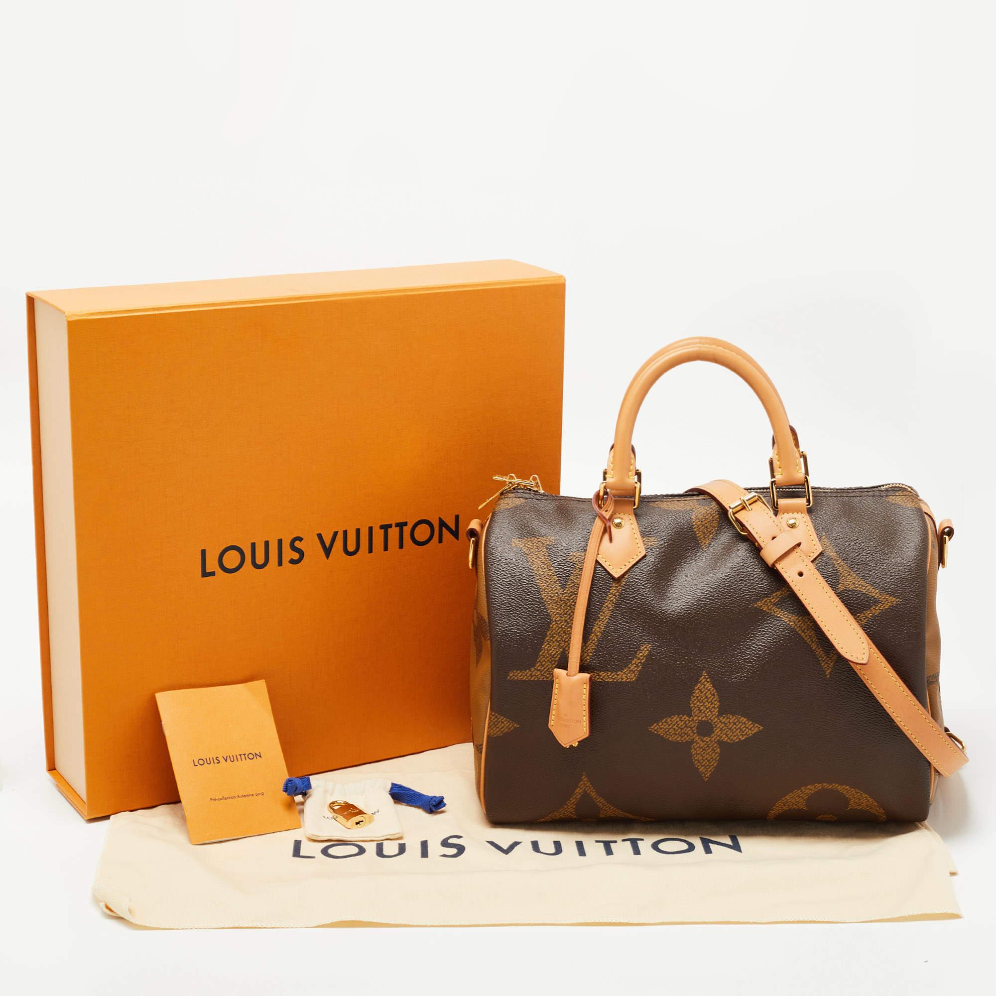 Louis Vuitton Reverse Monogram Giant Canvas Speedy Bandouliere 30 Bag 8