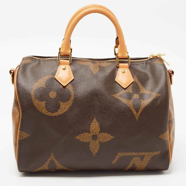 Louis Vuitton Speedy Bandouliere Monogram Giant Reverse 30 Brown