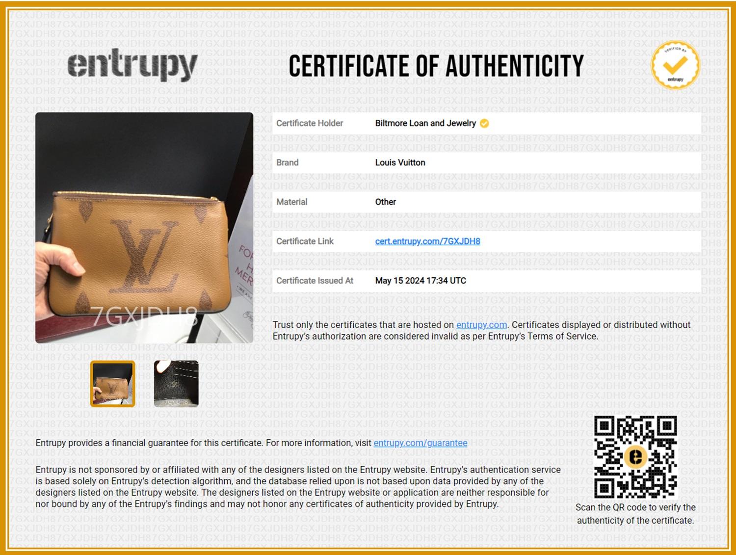 Louis Vuitton Reverse Monogram Giant Double Zip Pochette 5