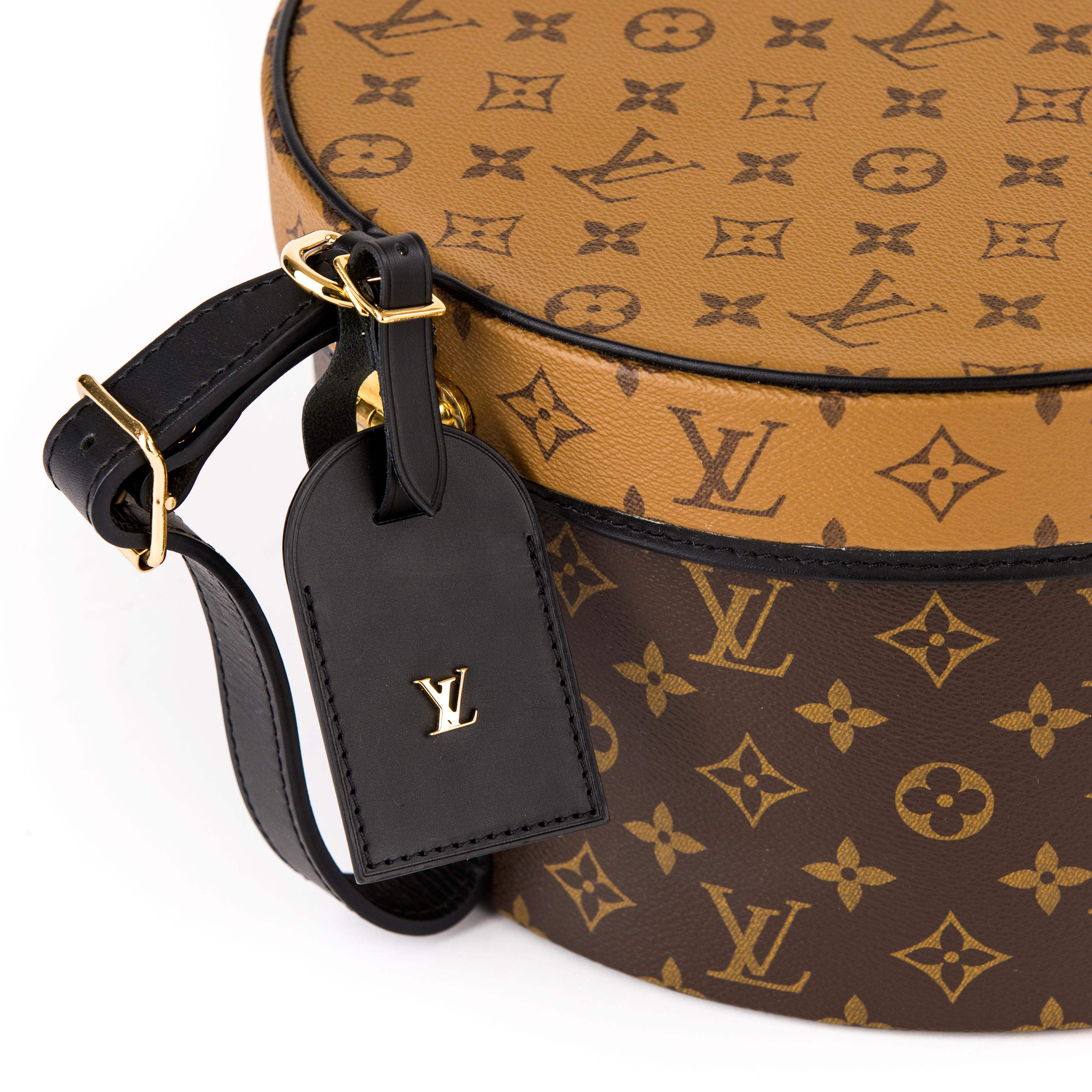 Louis Vuitton Reverse Monogram Hat Box 30 In Excellent Condition For Sale In Double Bay, NSW