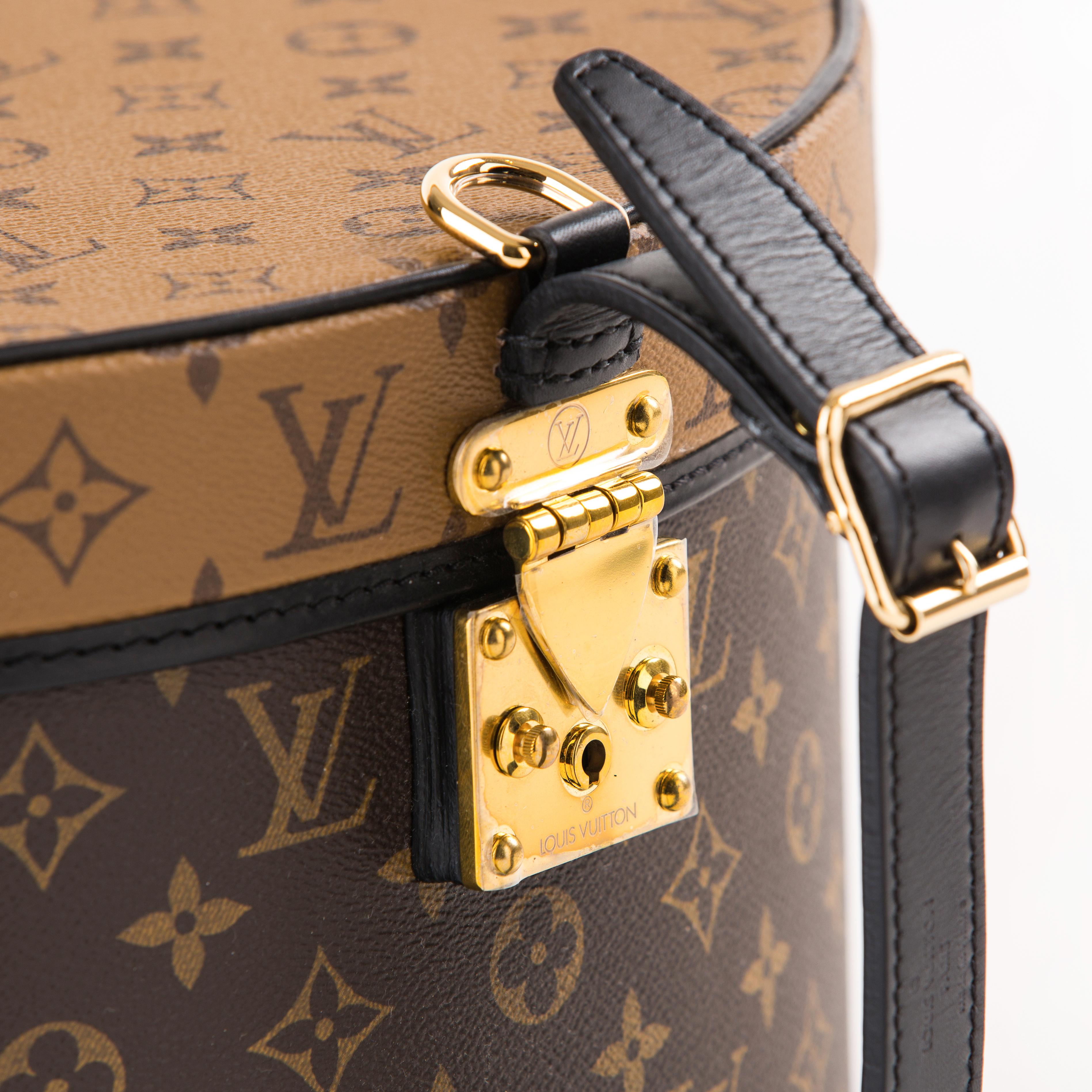 French Louis Vuitton Reverse Monogram Hat Box 40 For Sale