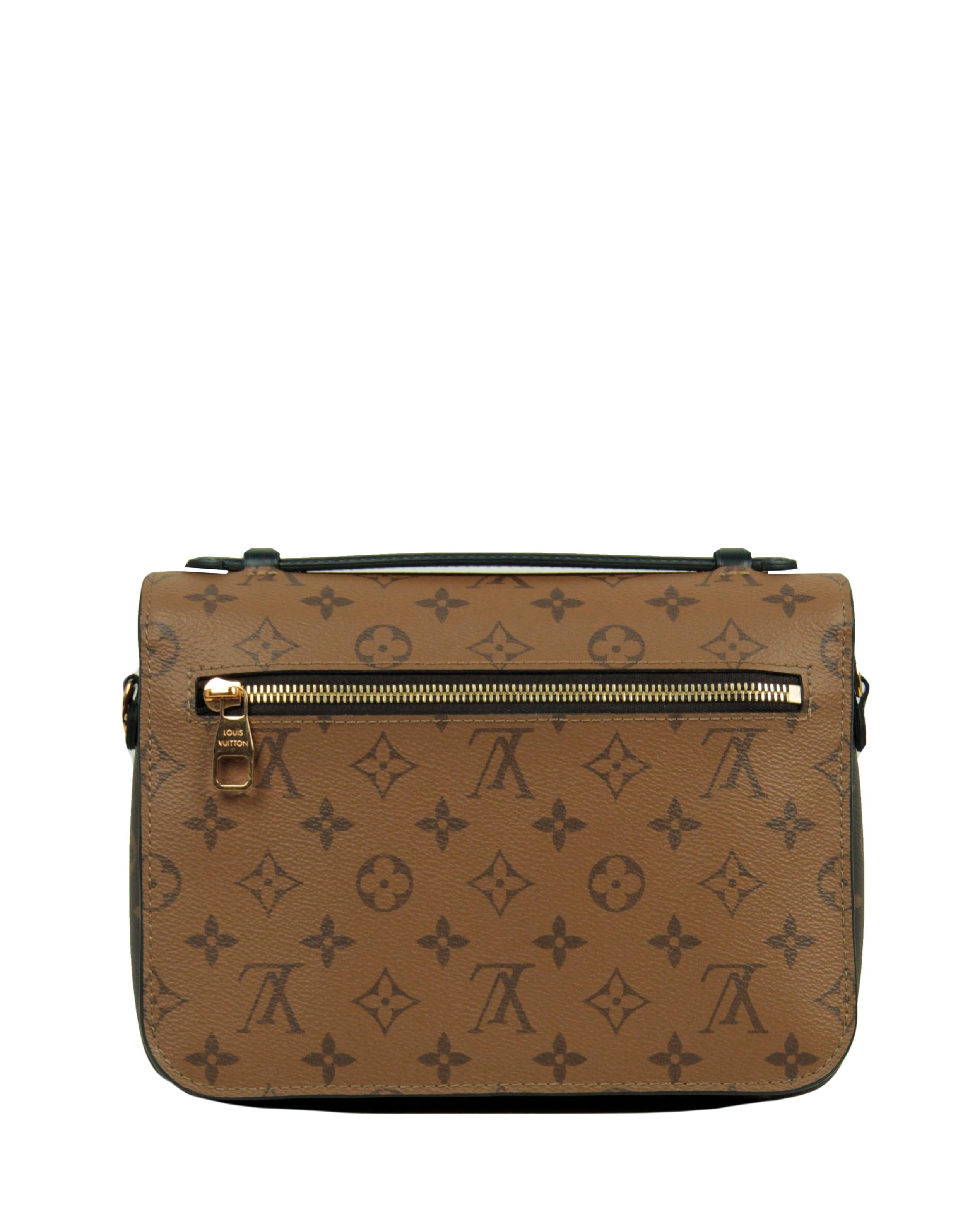Louis Vuitton Reverse Monogram Pochette Metis Messenger Bag In Excellent Condition For Sale In New York, NY