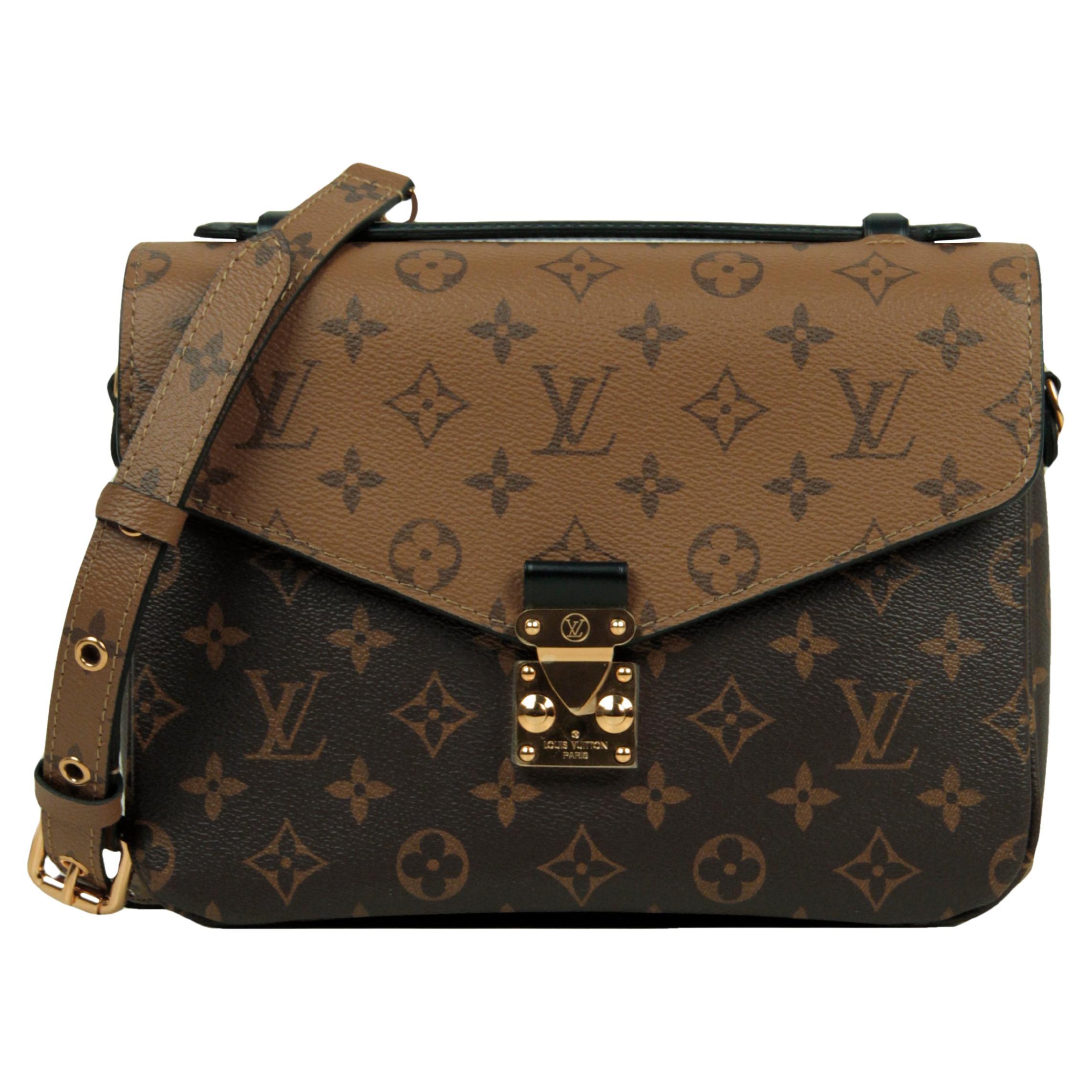 Louis Vuitton Reverse Monogram Pochette Metis Messenger Bag For Sale