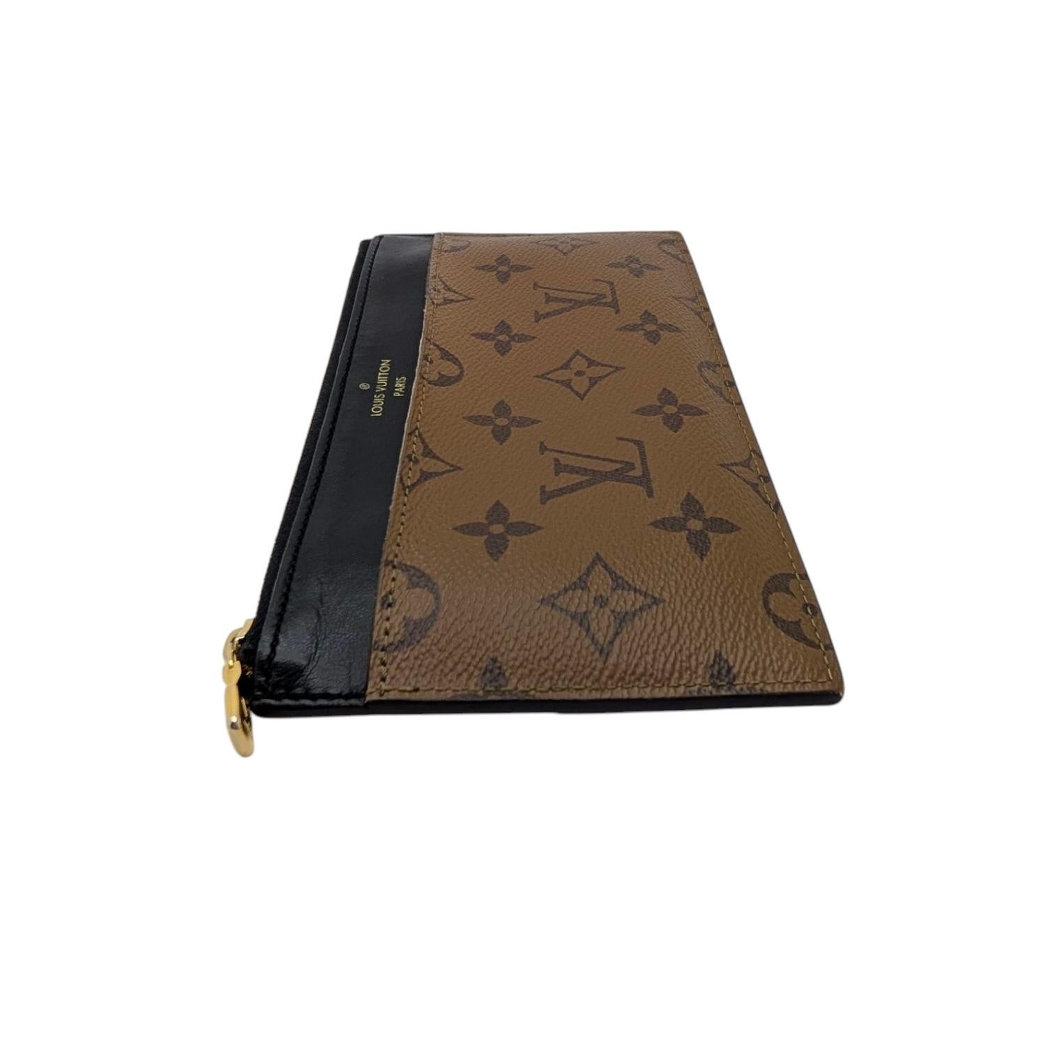 Louis Vuitton Reverse Monogram Slim Purse In Good Condition For Sale In Scottsdale, AZ
