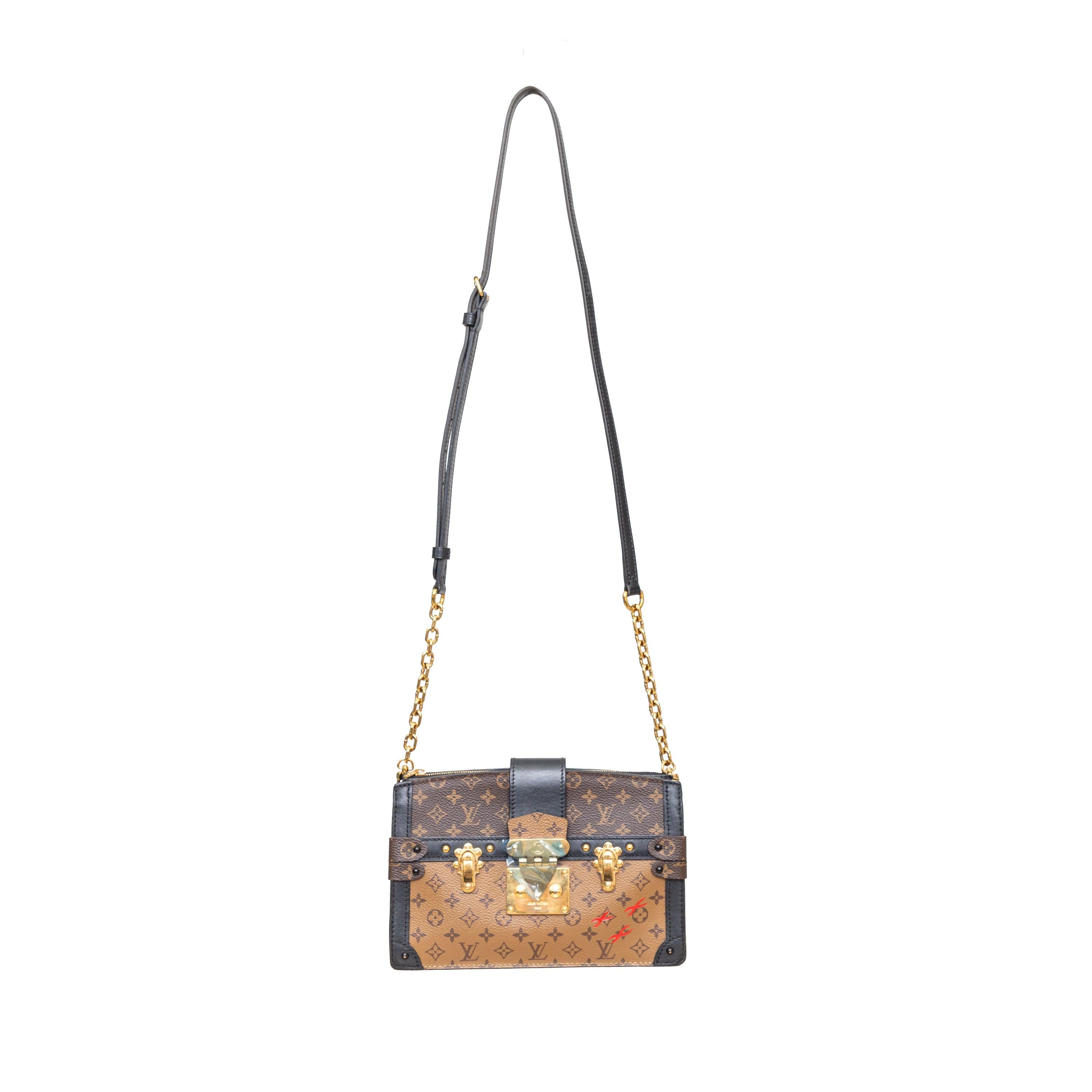 Pochette Louis Vuitton Reverse Monogram Trunk - anni '10 In condizioni ottime in vendita a Milano, IT