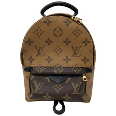Used Louis Vuitton Reverse Palm Springs Mini Backpack 