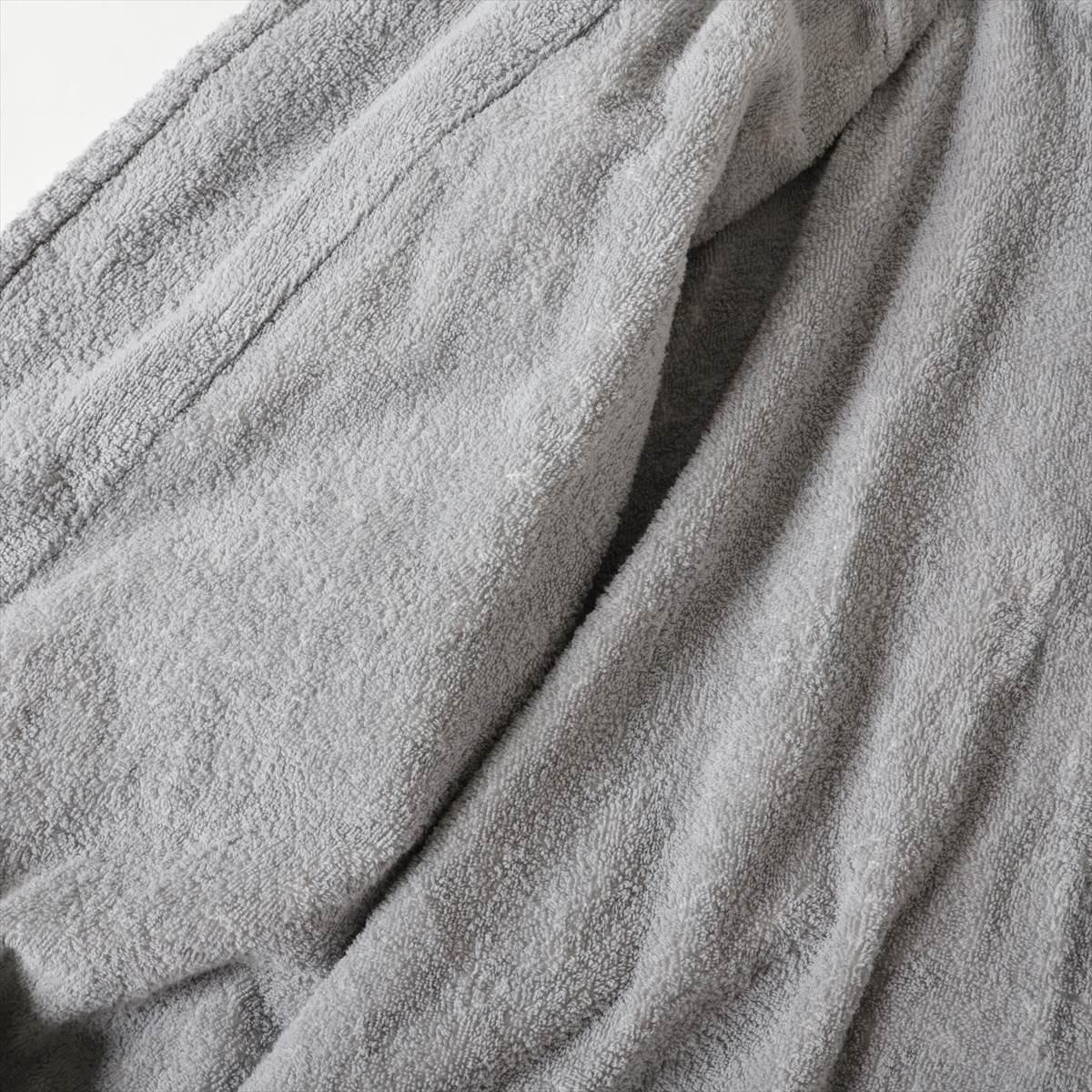 Louis Vuitton Reversible Cotton Bathrobe Gray x White 1