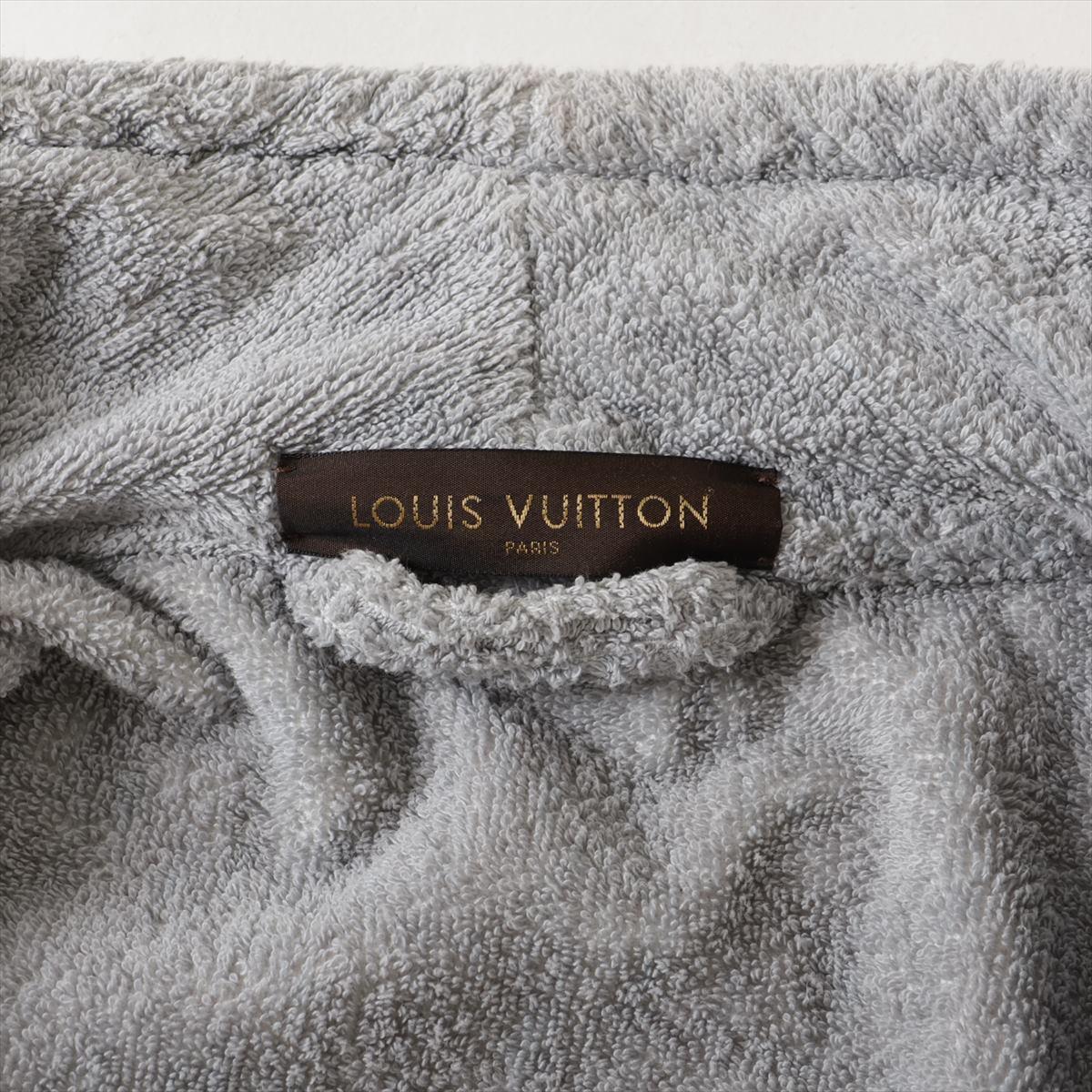 Louis Vuitton Reversible Cotton Bathrobe Gray x White 2