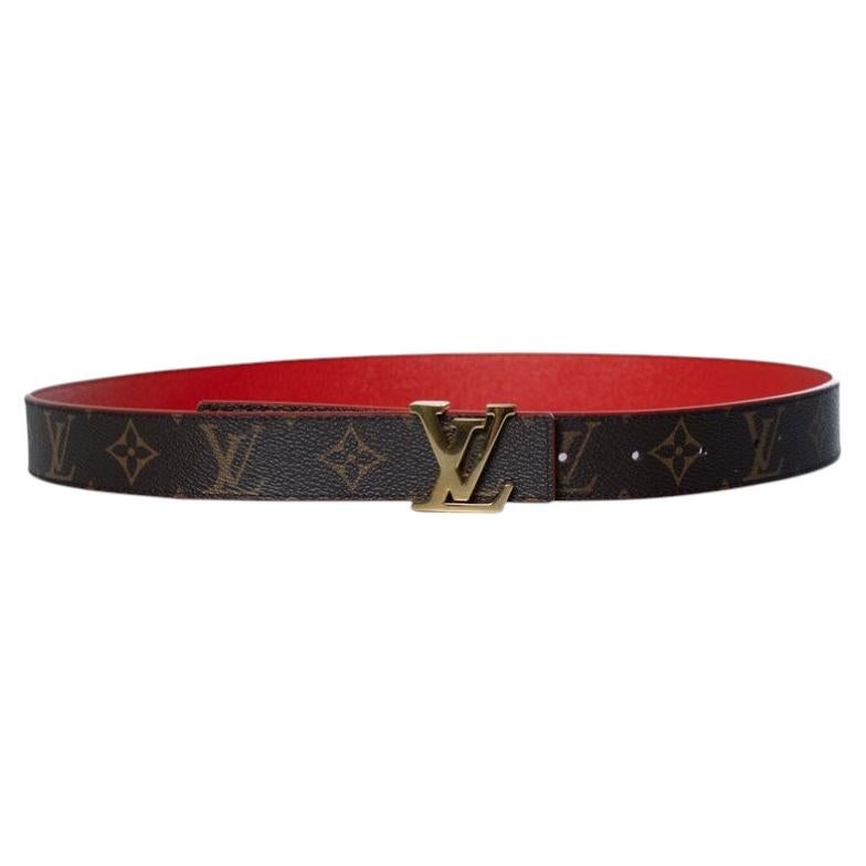 Louis Vuitton, reversible monogram buckle belt For Sale