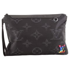 Louis Vuitton - Pochette réversible en textile avec monogramme, édition limitée 2054