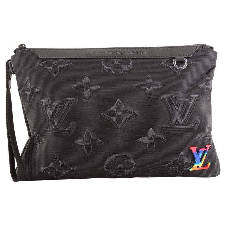 Louis Vuitton Reversible Keepall Bandouliere Monogram 3D 50 Rainbow/Gray/ Black in Textile/Cowhide Leather with Silver-tone - US
