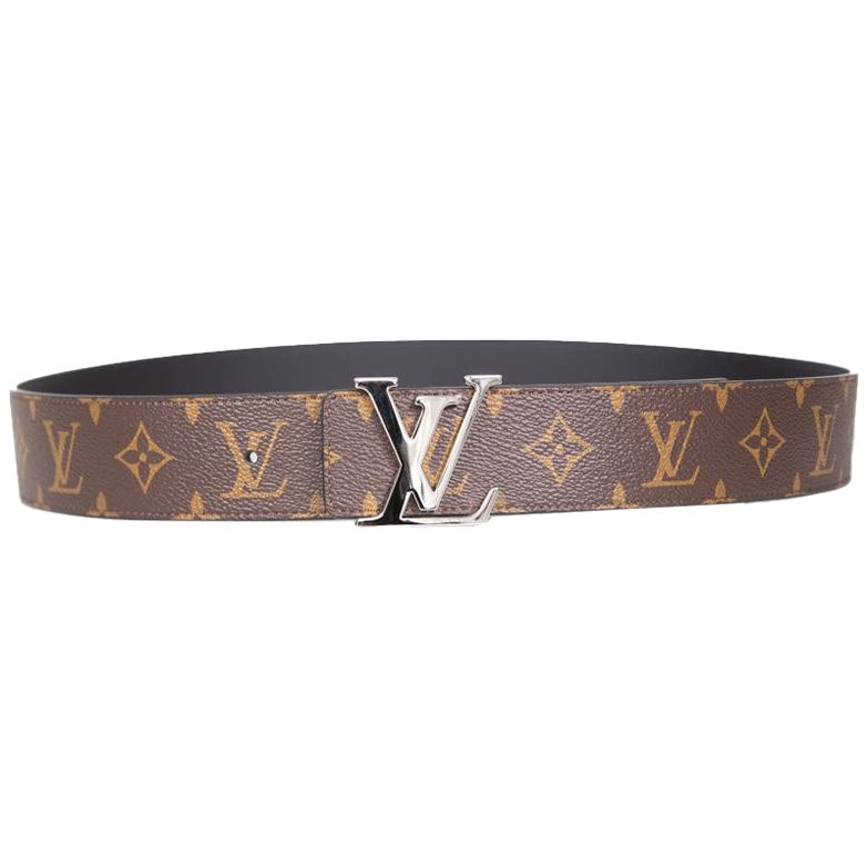 Louis Vuitton Reversible Silver Initiales Belt