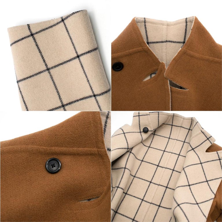 Louis Vuitton Reversible Wool Wrap Coat SIZE XS at 1stDibs