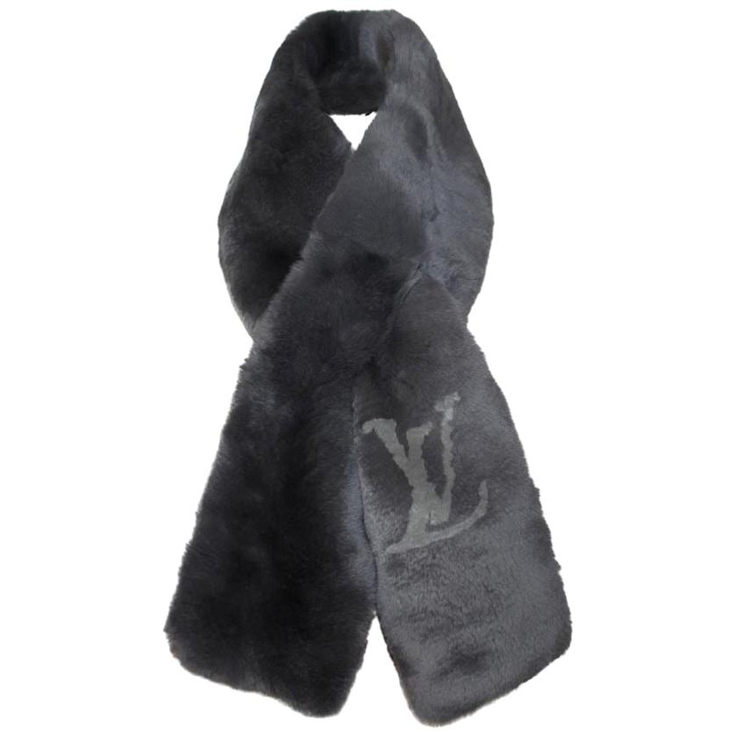 Grey And Black Louis Vuitton Scarf - 3 For Sale on 1stDibs