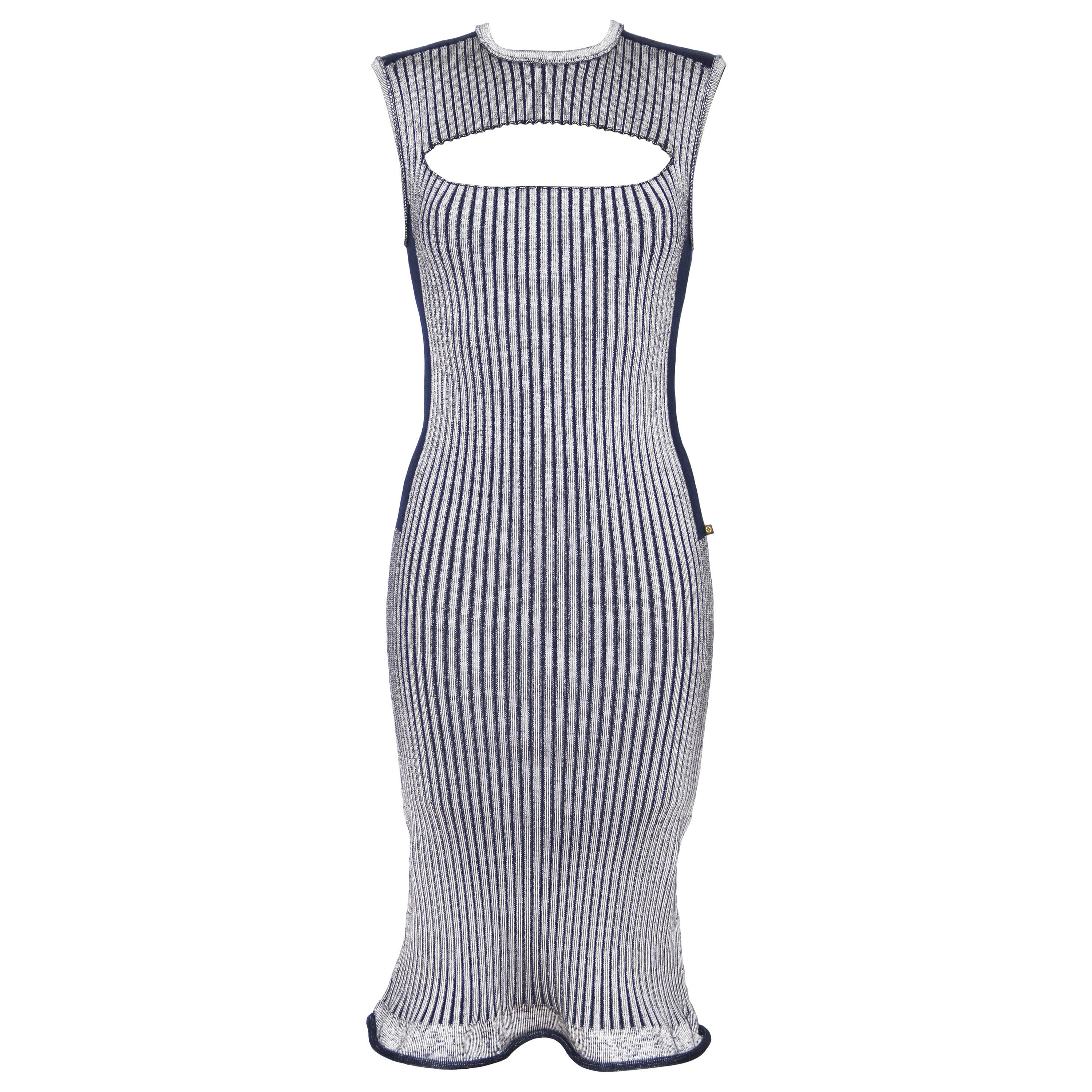 Louis Vuitton Rib Knit Stretch Dress