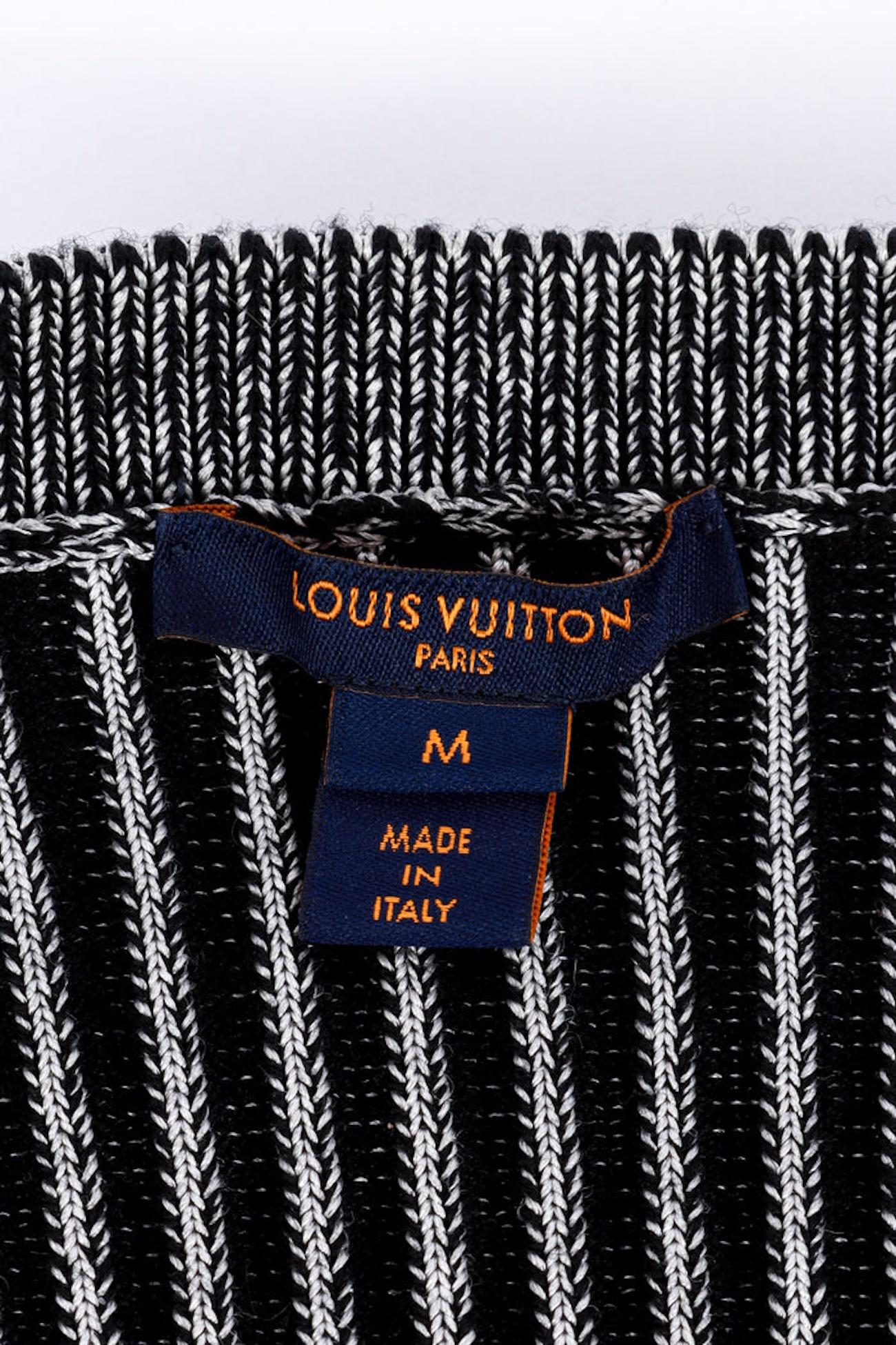 Louis Vuitton Ribbed Knit Trumpet Cardigan & Skirt Set (US 2-4) For Sale 5