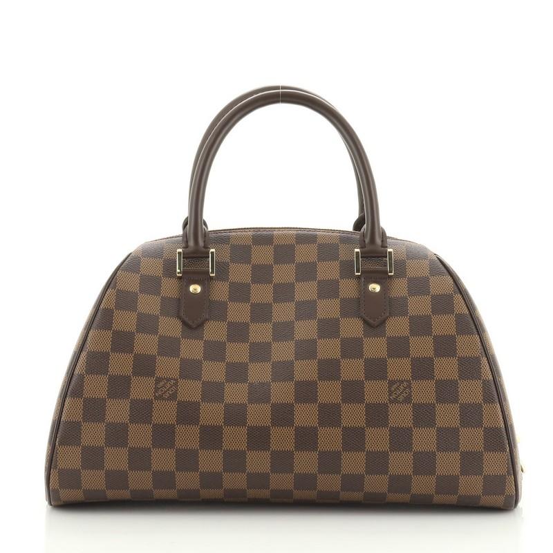 Brown Louis Vuitton Ribera Handbag Damier MM