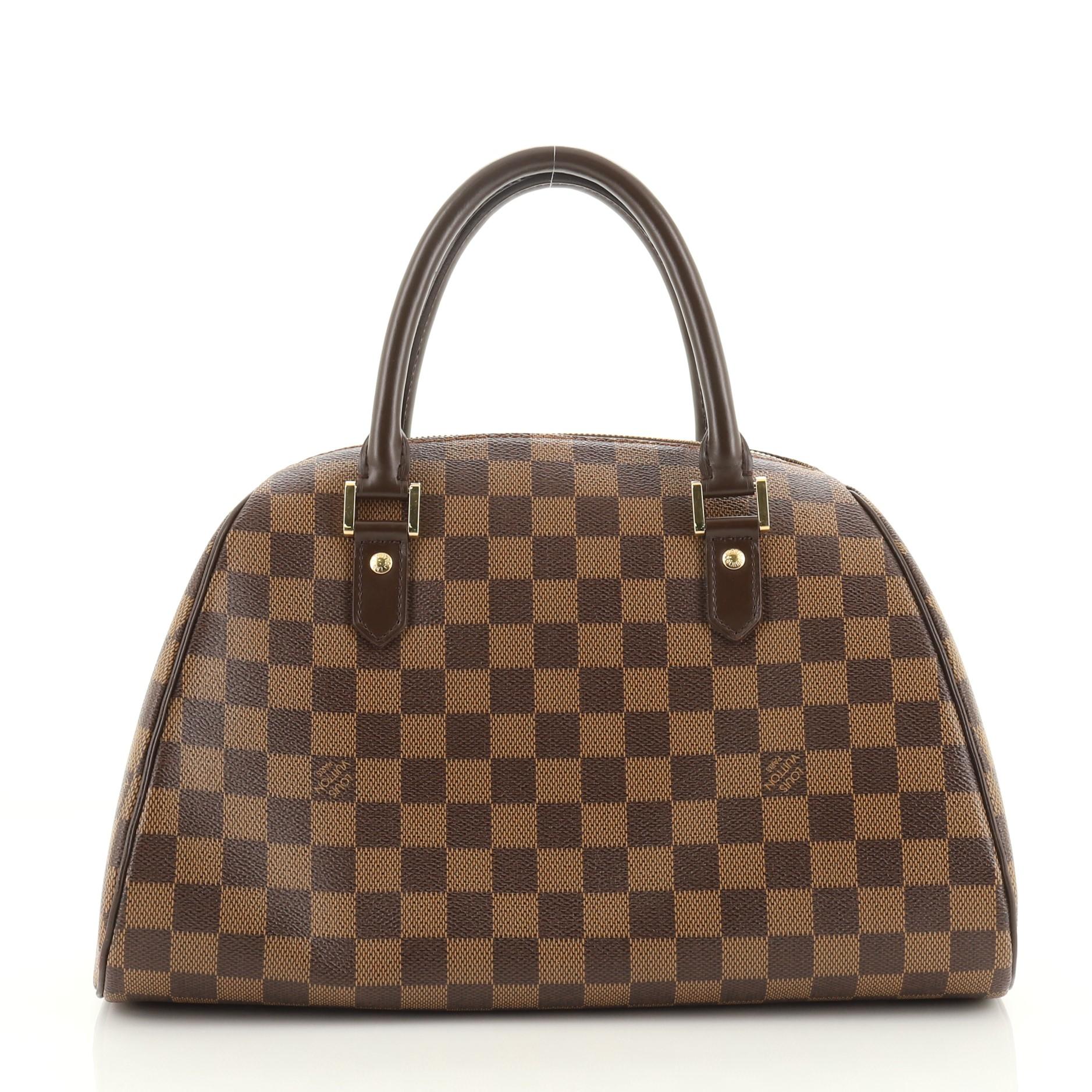 Brown Louis Vuitton Ribera Handbag Damier MM